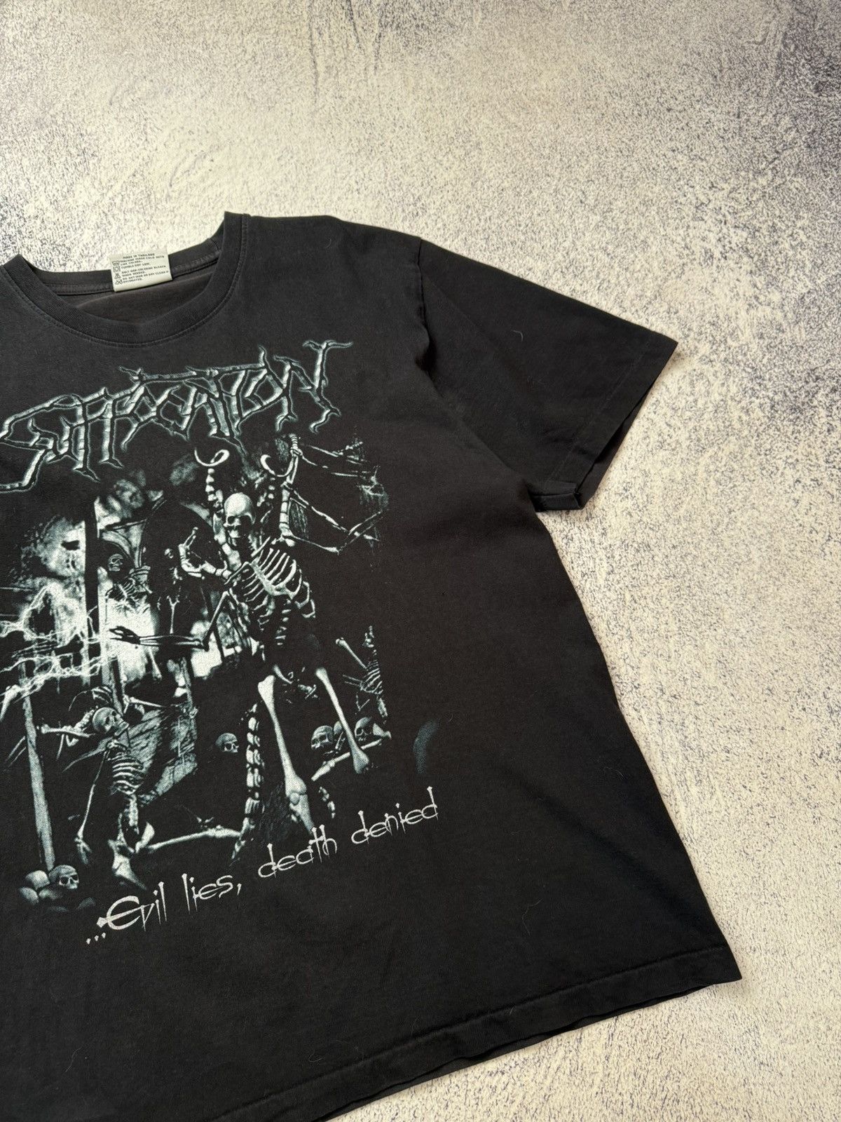 Vintage SUFFOCATION Evil Lies Death Denied Tshirt Souls To Deny 2005 Size US L / EU 52-54 / 3 - 11 Thumbnail
