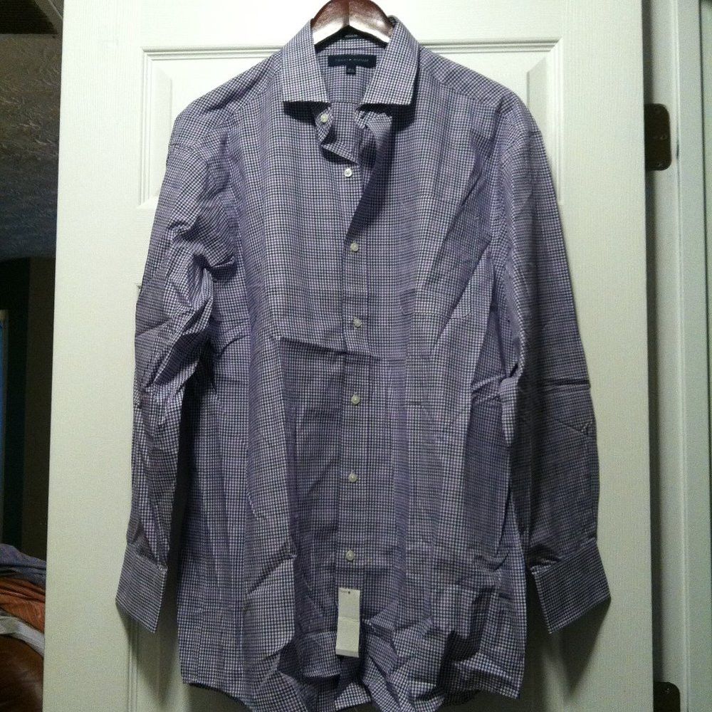 Tommy Hilfiger TOMMY HILFIGER MENS NEW 100%COTTON DRESS SHIRT 16.5/32-33 Size US L / EU 52-54 / 3 - 3 Thumbnail