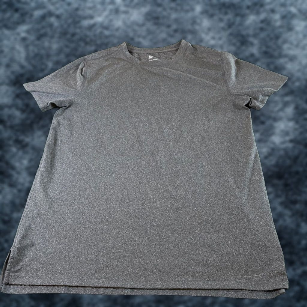 Vintage All in Motion T-Shirt Gray Mens Medium Short Sleeve Crew Neck Moisture Wicking Performance Gym Tee Training Shirt Size US M / EU 48-50 / 2 - 1 Thumbnail