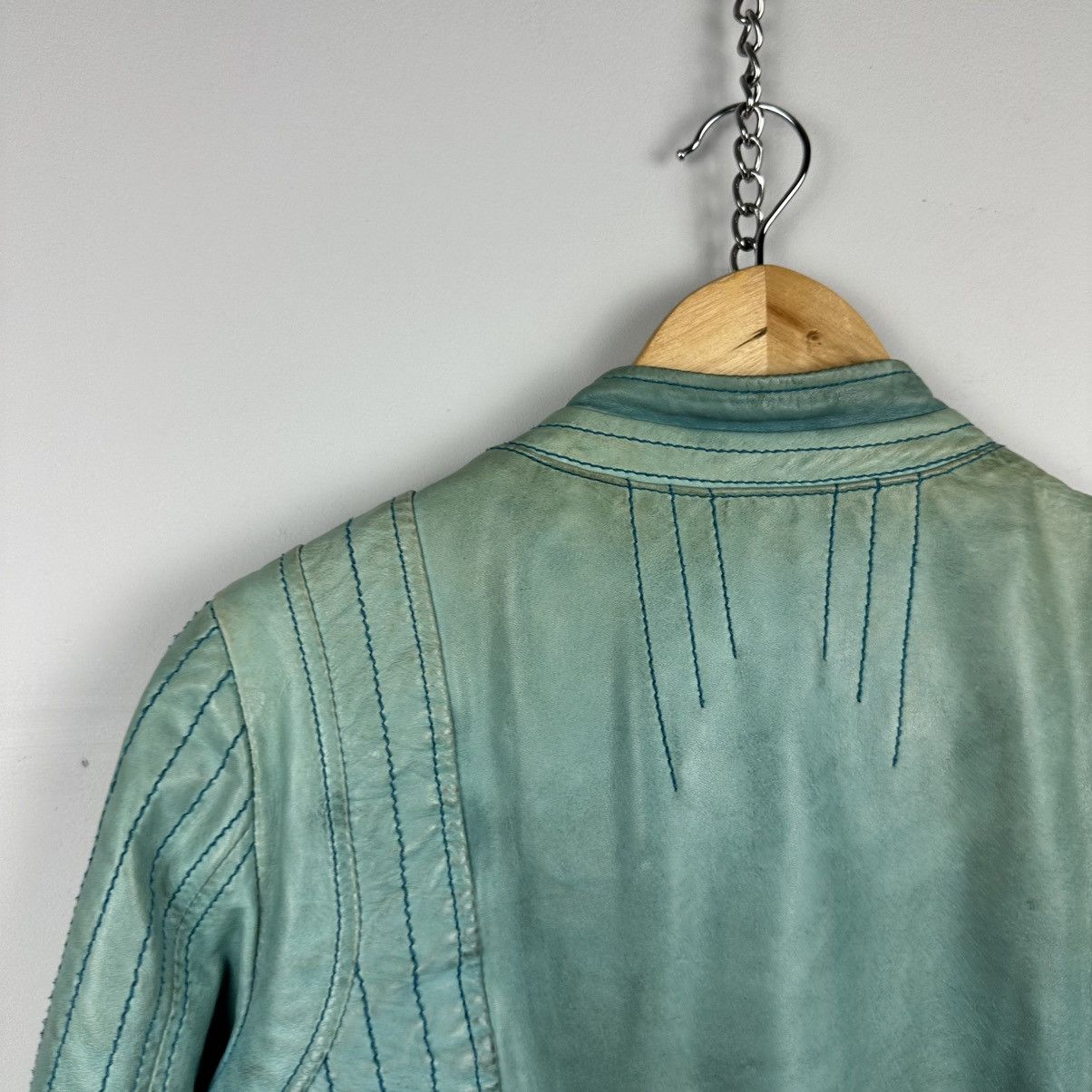 Vintage Vintage Rare Freaky Nation Crazy Faded Leather Jacket Size M / US 6-8 / IT 42-44 - 22 Thumbnail