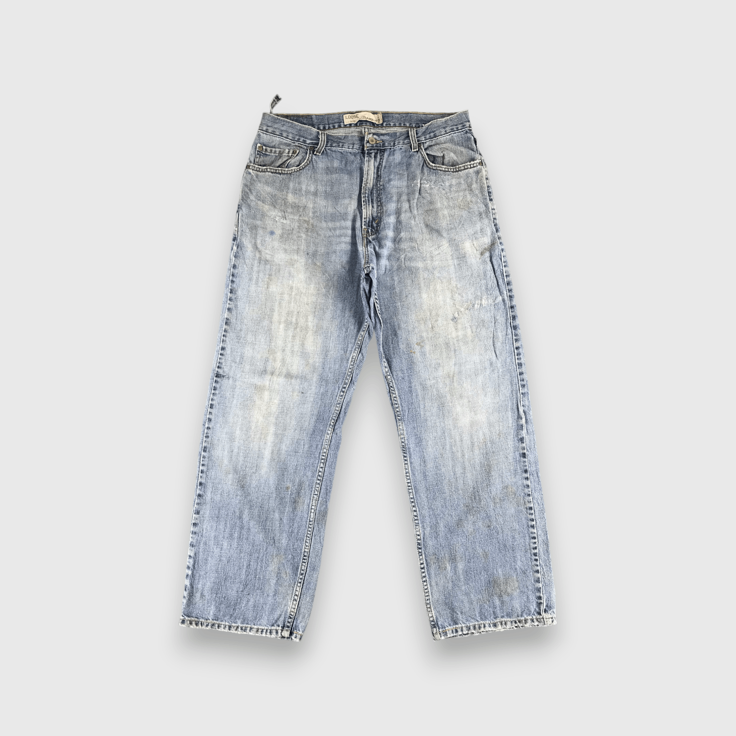 Levi's Vintage Levis 569 Jeans Faded Blue Denim -J566 Size US 36 / EU 52 - 1 Thumbnail