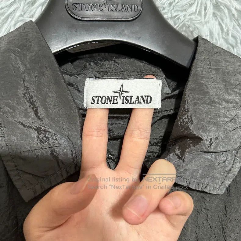Stone Island Stone Island Metallic Nylon Jacket Coat Carbon Black XXL Size US XXL / EU 58 / 5 - 4 Thumbnail