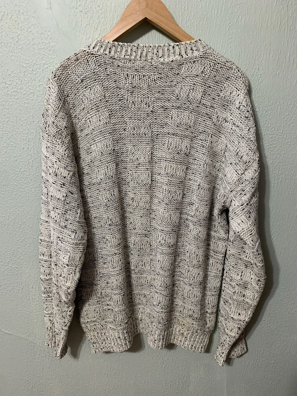 Vintage Vintage Wild Rice Embossed Weave Knit Sweater Size US L / EU 52-54 / 3 - 1 Thumbnail