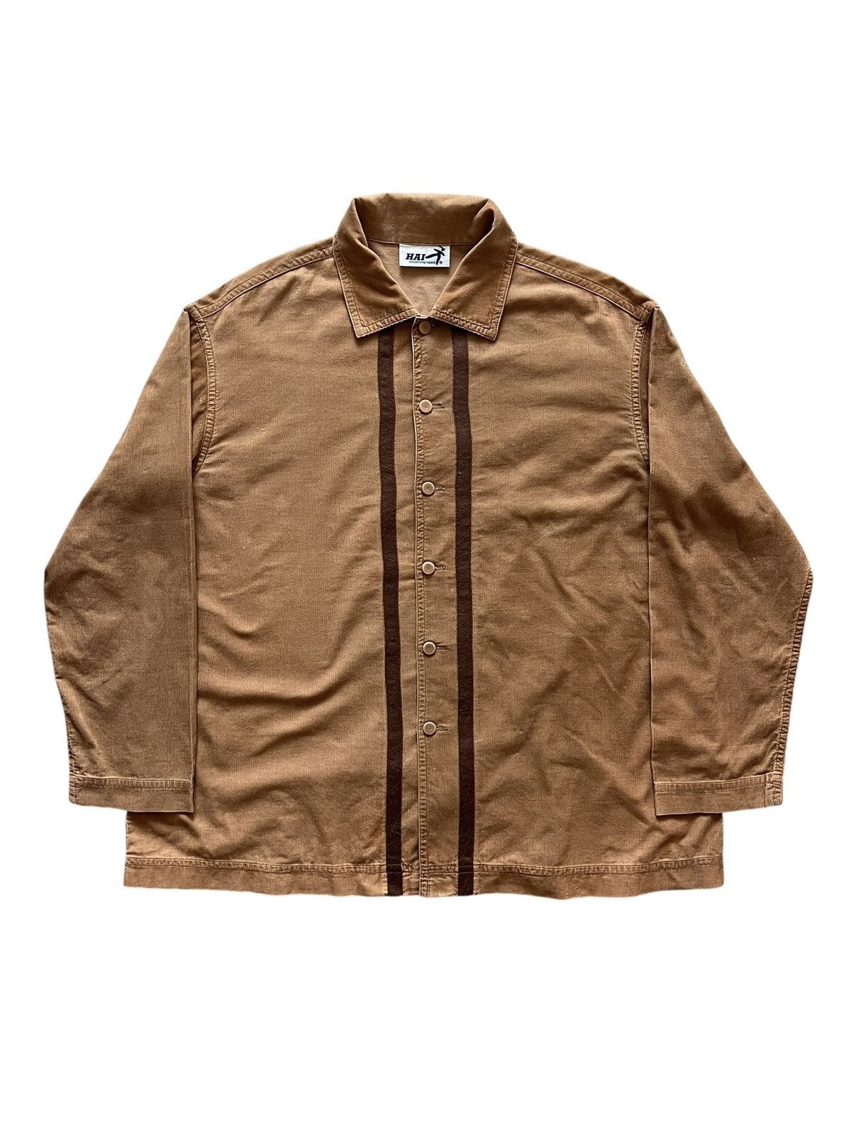 Hai Sporting Gear 1990s Hai Sporting Gear Issey Miyake Corduroy Button Shirt Size US L / EU 52-54 / 3 - 1 Thumbnail