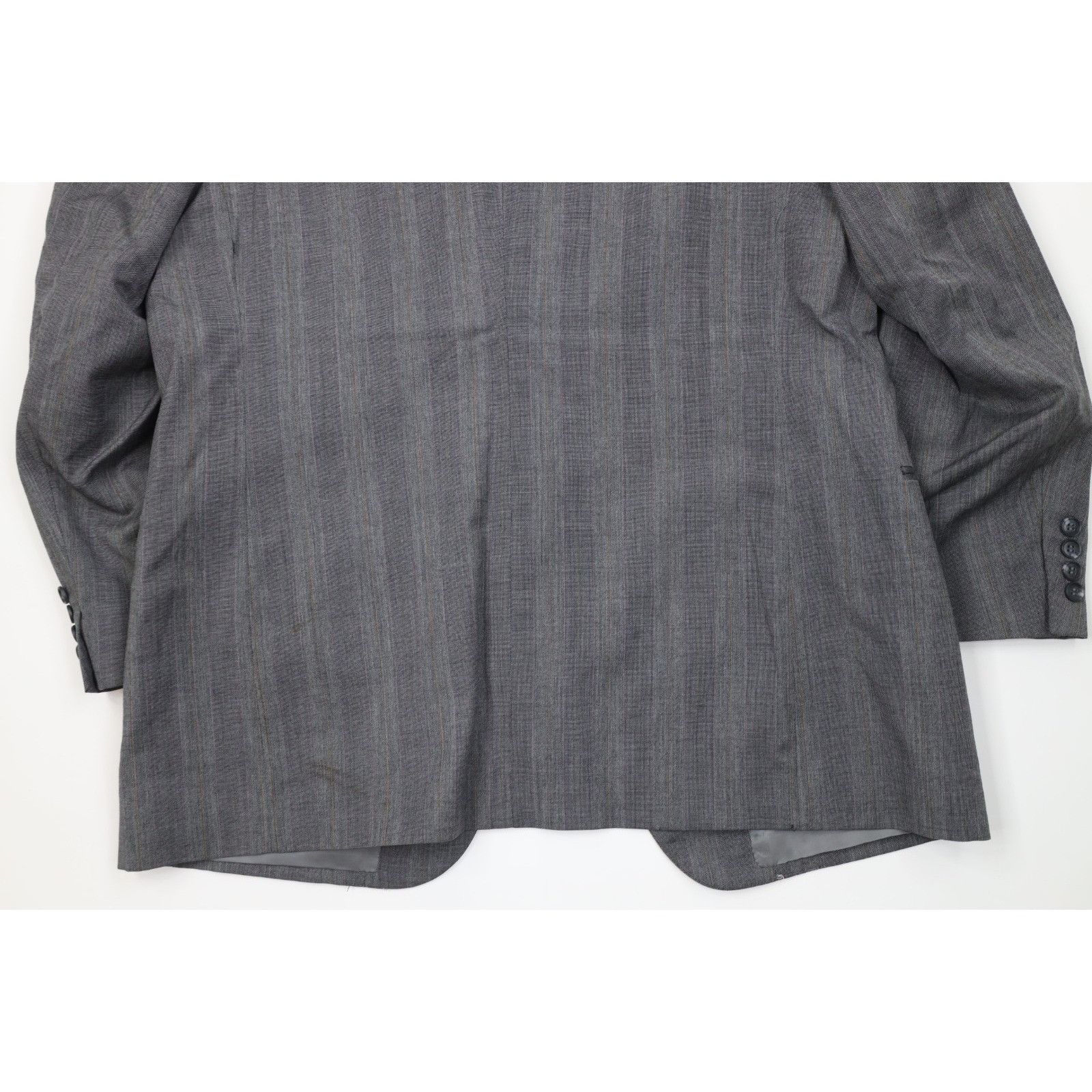 Vintage Vintage 90s Streetwear 2 Piece Wool Suit Wedding Striped Size 44L - 10 Thumbnail