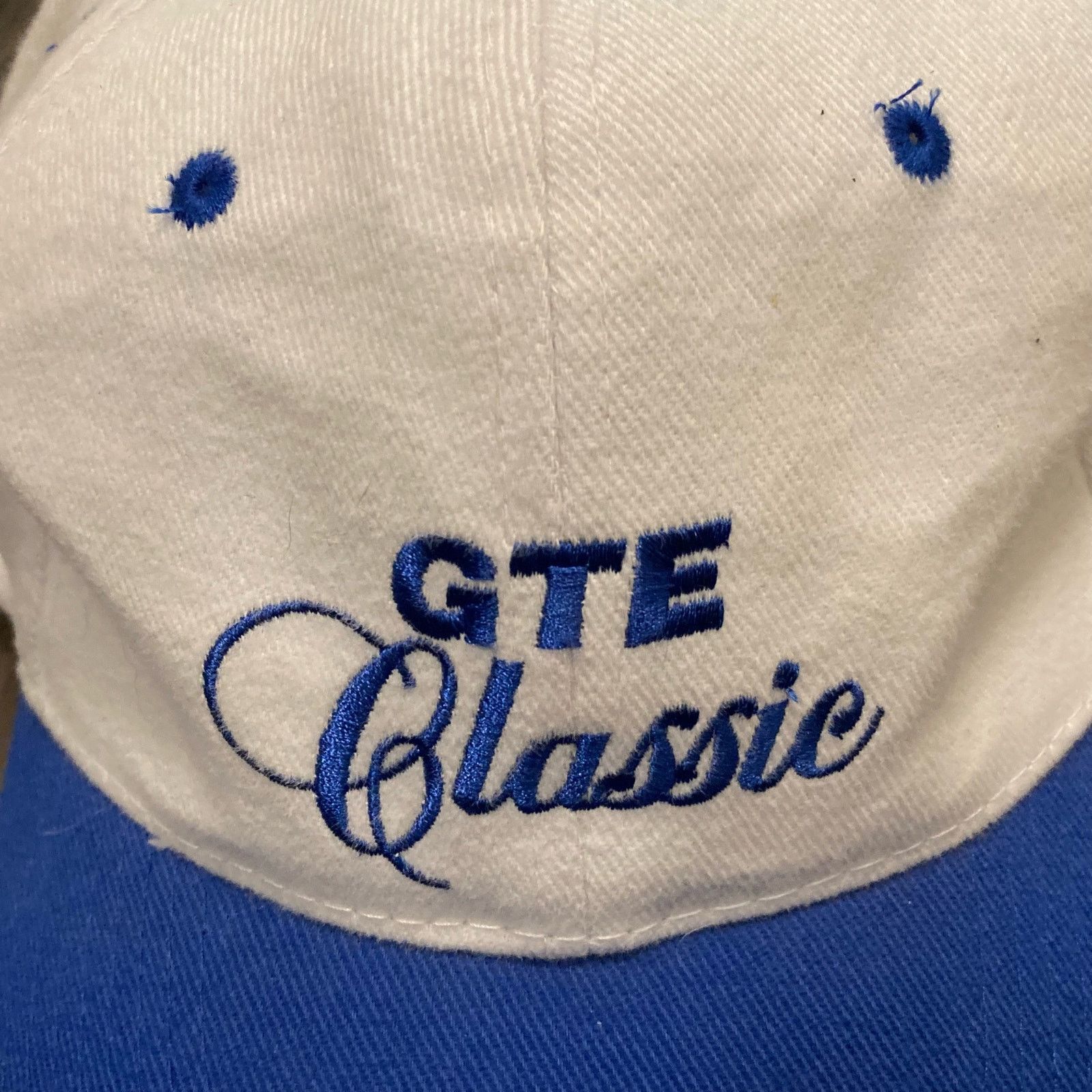 Vintage Vintage GTE Classic Blue & White Snapback Hat Adjustable Size ONE SIZE - 4 Thumbnail
