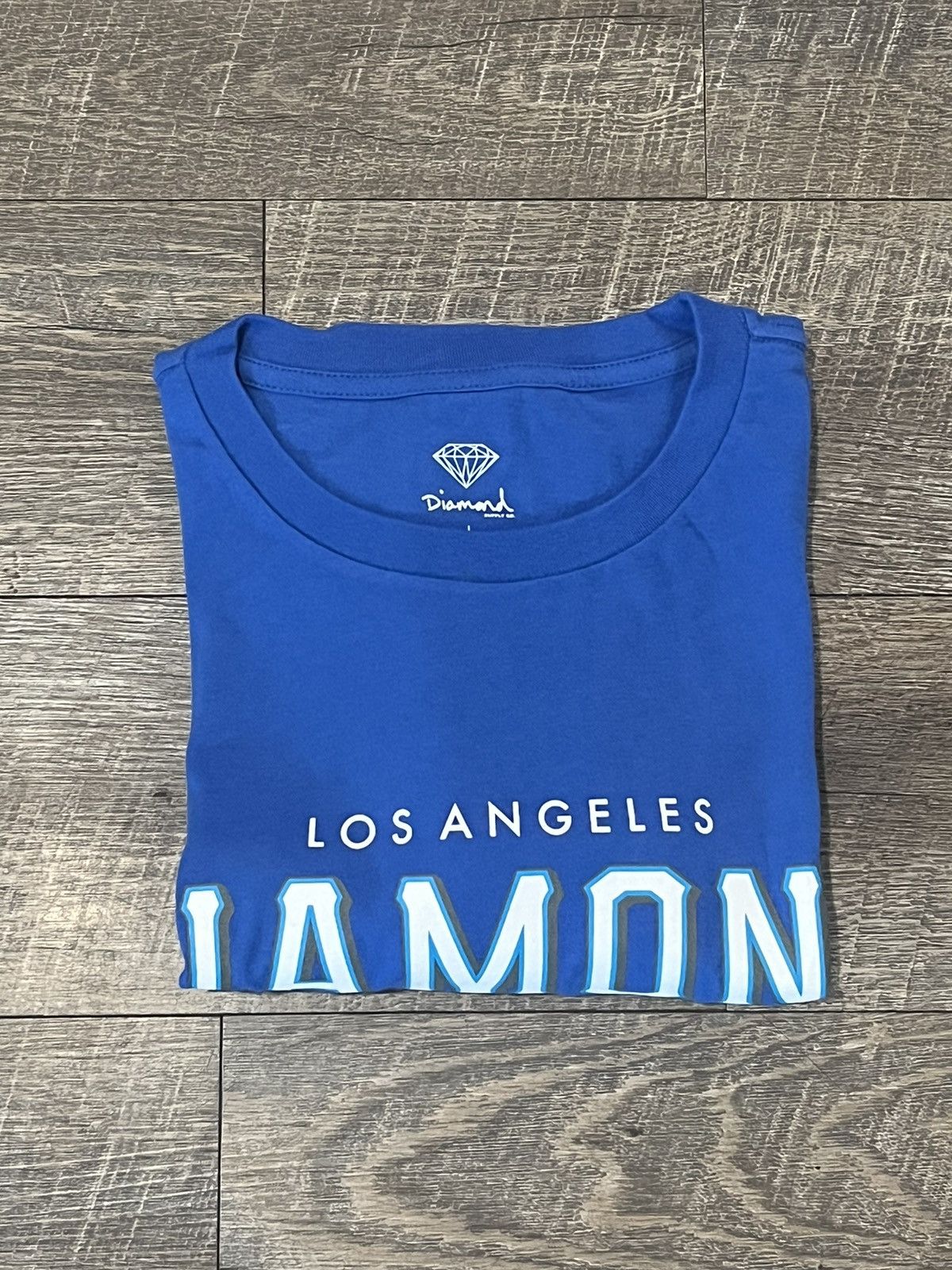 Diamond Supply Co. Diamond Supply Co Los Angeles Blue Tee Shirt Size XL Size US XL / EU 56 / 4 - 8 Thumbnail