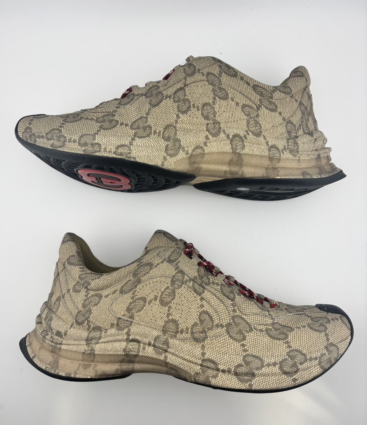 Gucci GUCCI RUN GG CUBIC BEIGE EBONY SIZE 9 Size US 9 / EU 42 - 4 Thumbnail