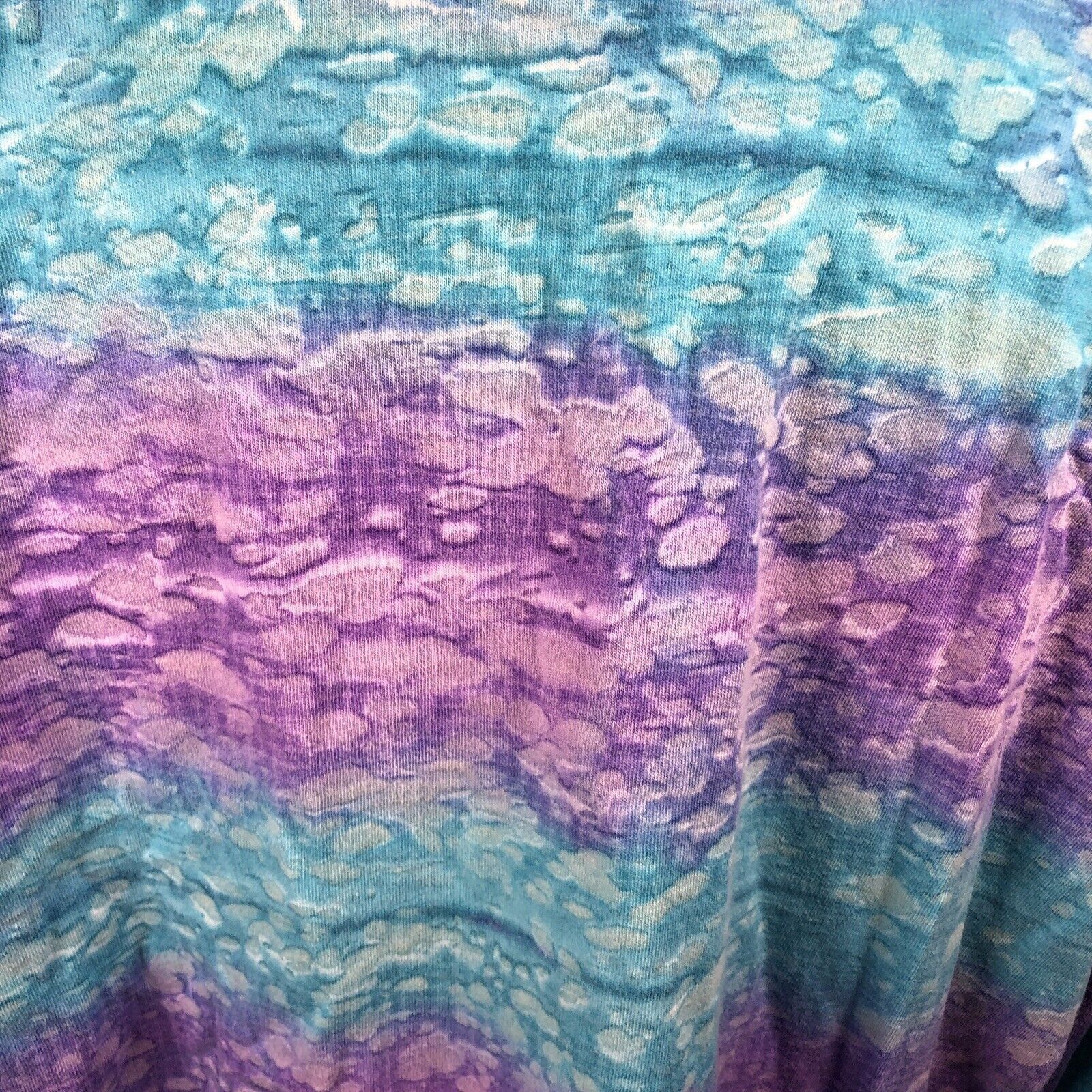 Apple Beatles Vintage T-Shirt Long Sleeve Tie Dye Blue Purple XXL Size US XXL / EU 58 / 5 - 5 Thumbnail
