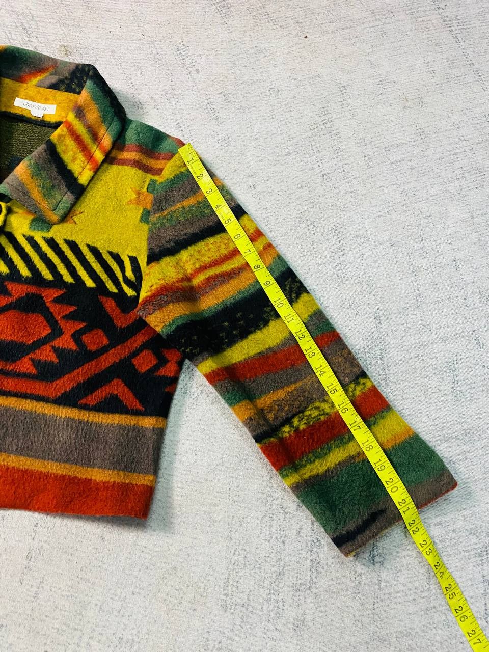 Native × Vintage Vintage Coco De Mer Aztec Button Crop Jacket Size M / US 6-8 / IT 42-44 - 11 Thumbnail