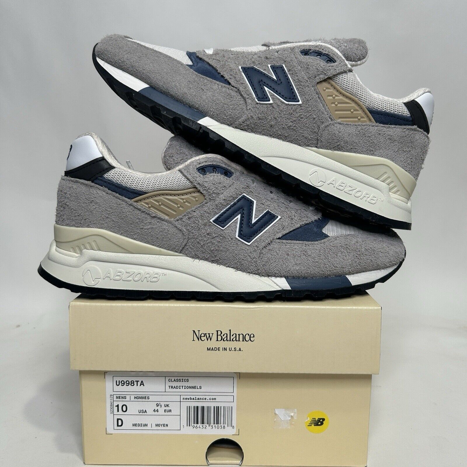 New Balance New Balance Shoes 998 MiUSA “Grey Day” 2023 Size US 10 / EU 43 - 1 Thumbnail