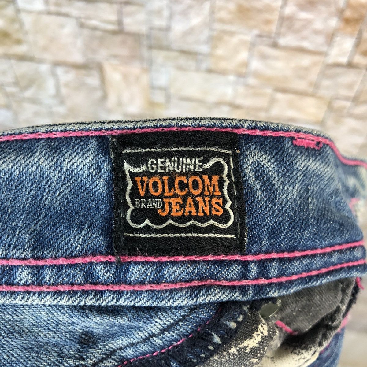 Volcom Volcom vintage skate Blue faded Denim Pants #A1169 Size US 33 - 20 Thumbnail
