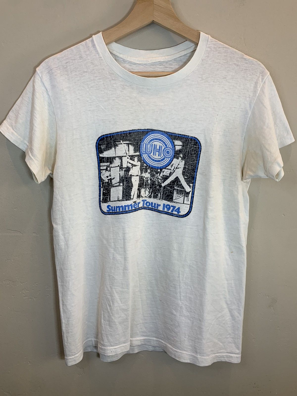 Band Tees *RARE* Vintage 1974 The Who Summer Tour Single Stitch Shirt Size US M / EU 48-50 / 2 - 1 Thumbnail