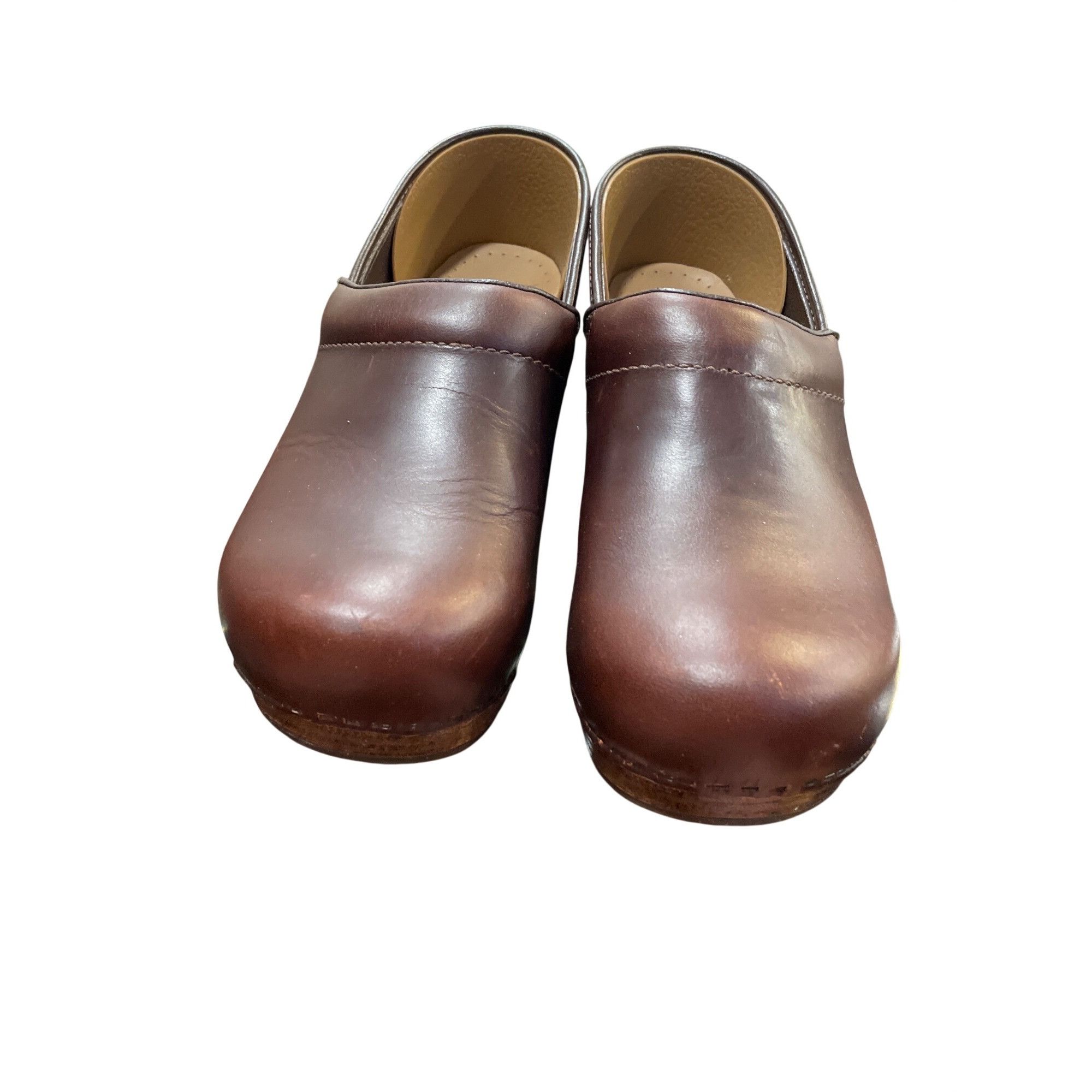 Dansko Dansko wms brown leather nursing day wear mules clogs sz 10- Size US 10 / IT 40 - 10 Thumbnail