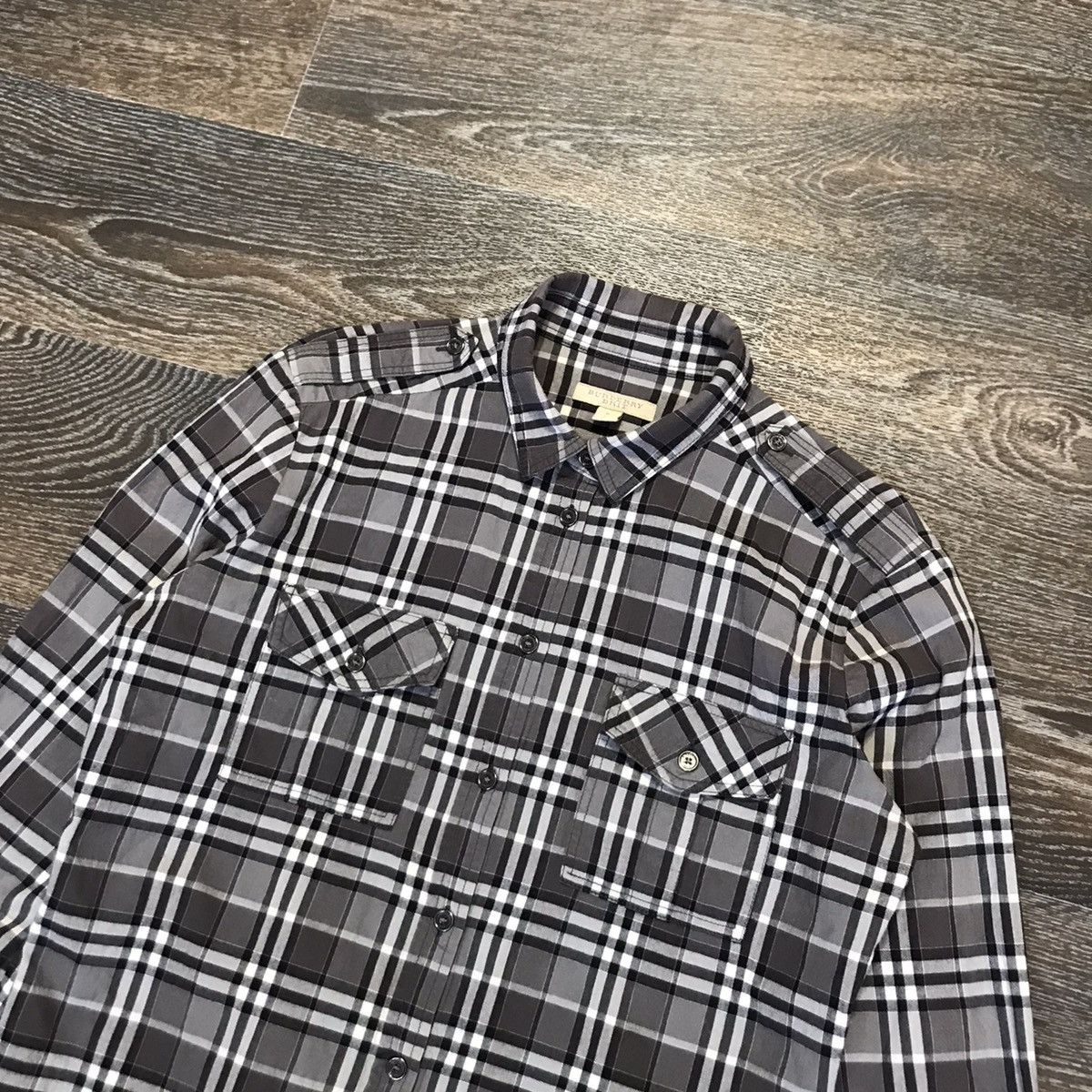 Burberry × Vintage Burberry Brit Shirt Nova Check Longsleeve Shirt Vintage Size US S / EU 44-46 / 1 - 2 Thumbnail