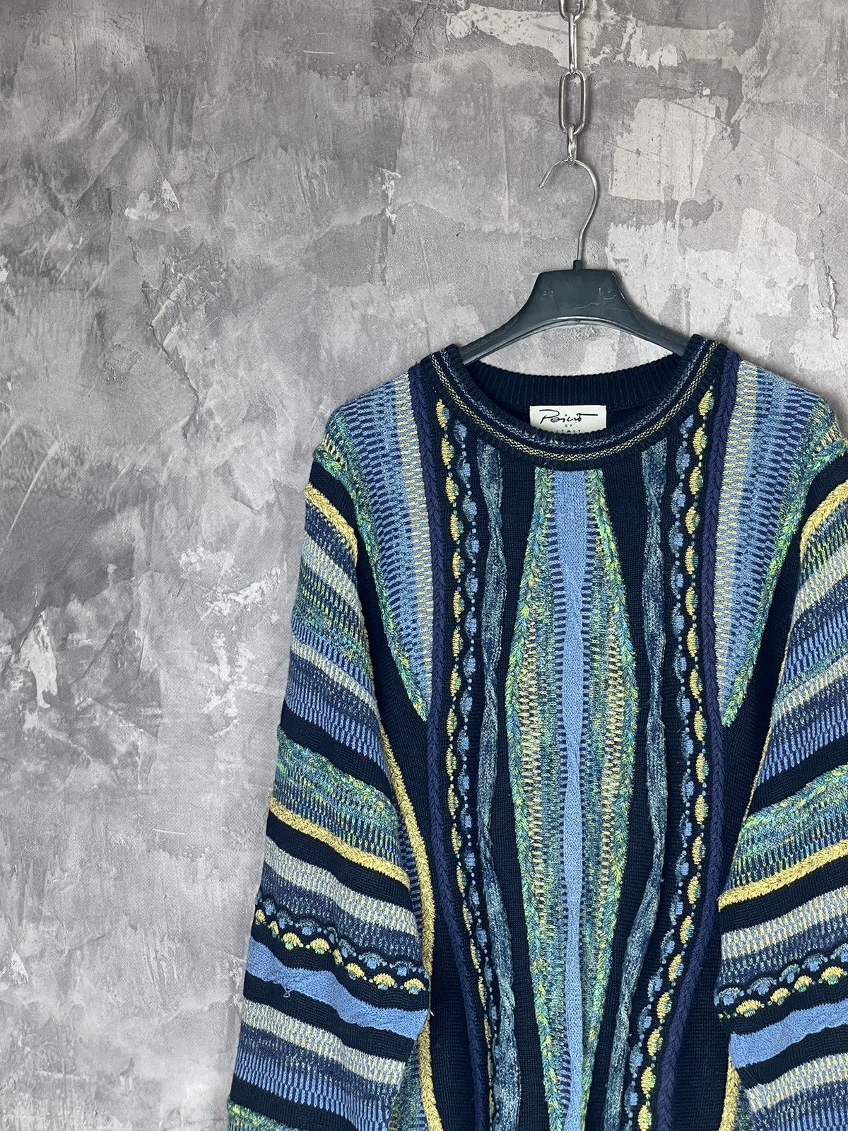 Other Vintage Coogi style y2k hype streetwear style sweater Size US L / EU 52-54 / 3 - 4 Thumbnail