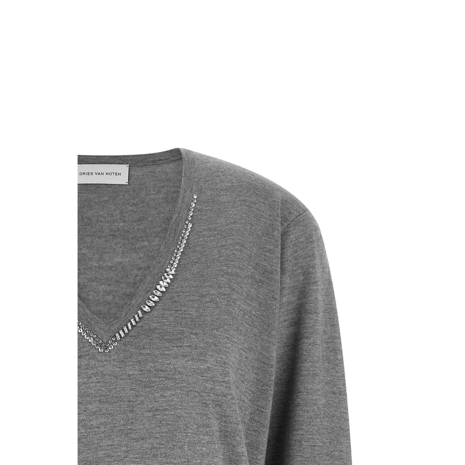 Dries Van Noten Dries Van Noten Tuomas Gray Wool Sweater New & Authentic (wo Size S / US 4 / IT 40 - 3 Thumbnail