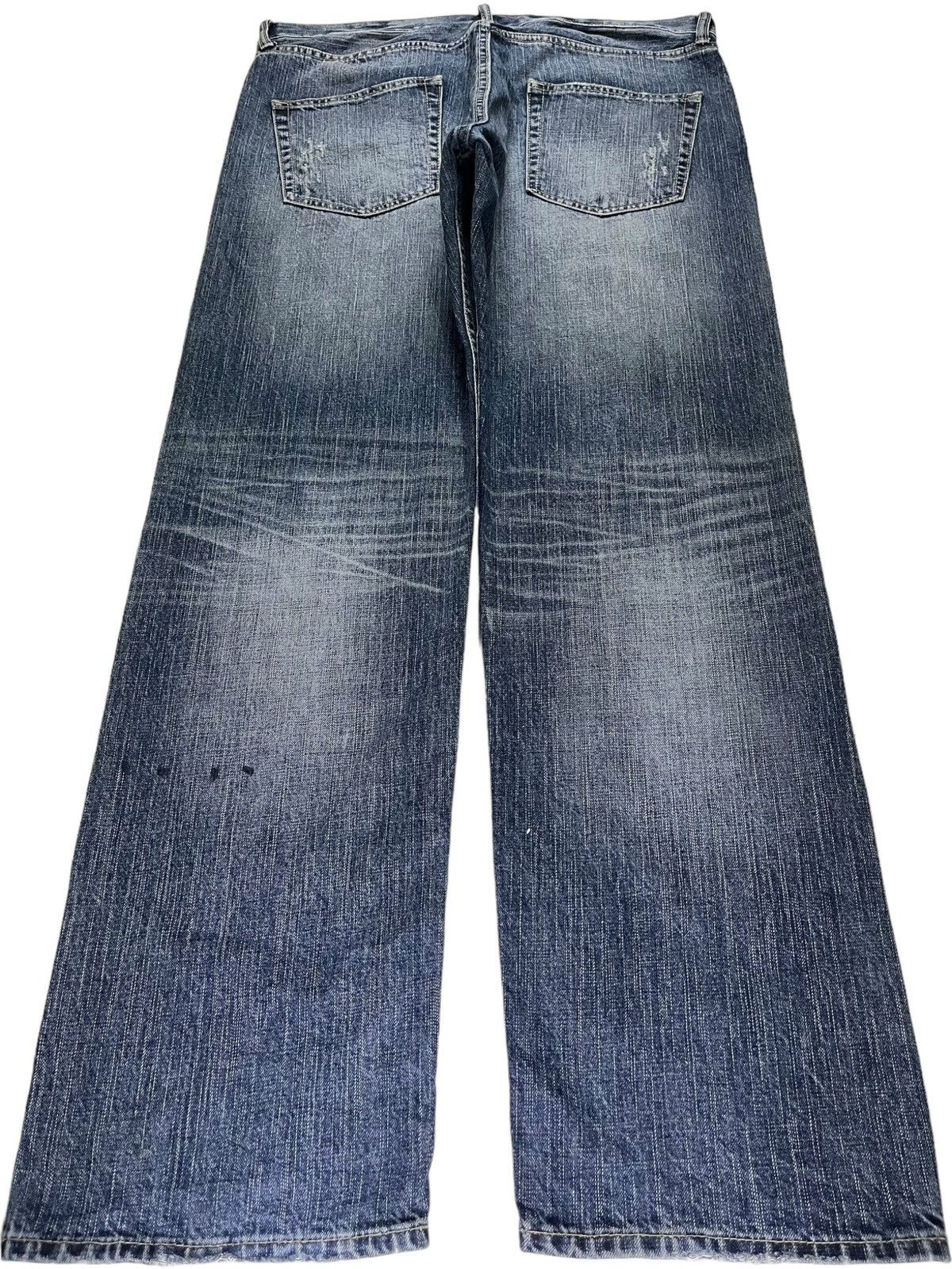 Japanese Brand Vintage Japanese Brand Bleached Style Distressed Baggy Jeans Size US 37 - 2 Thumbnail