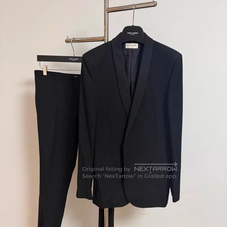 Saint Laurent Paris Saint Laurent Paris First-year green fruit collar wool sui Size US L / EU 52-54 / 3 - 1 Thumbnail