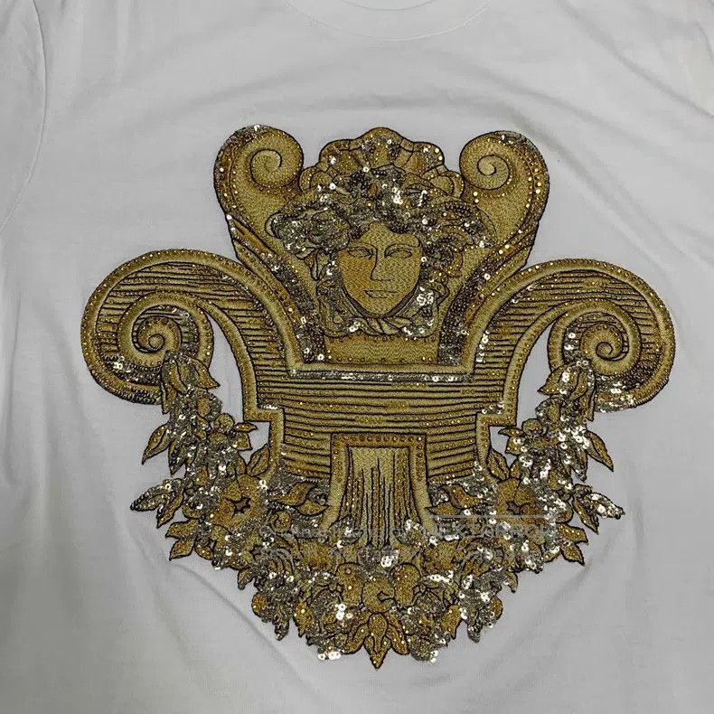 Versace Versace Big logo white short-sleeved T-shirt Size US XS / EU 42 / 0 - 2 Thumbnail