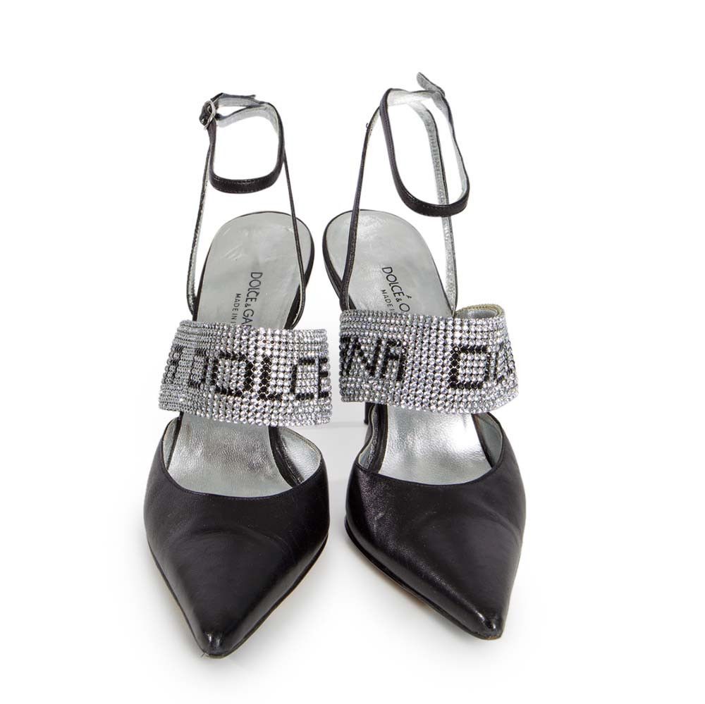 Dolce & Gabbana CRYSTAL HEELS Size US 7 / IT 37 - 4 Thumbnail