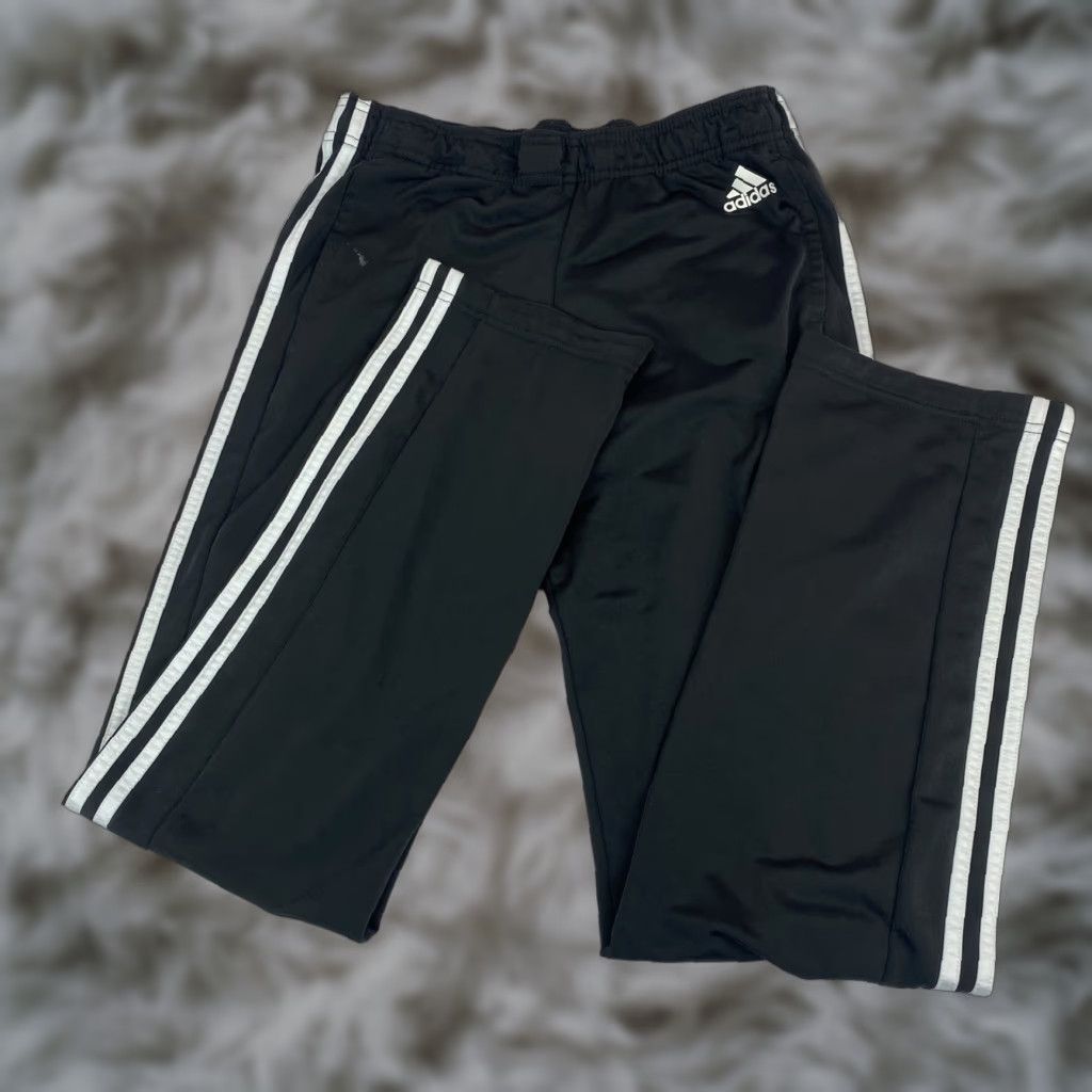 Adidas Adidas Pants Womens Small Black Three Stripes Track Athletic Size 28" / US 6 / IT 42 - 1 Thumbnail