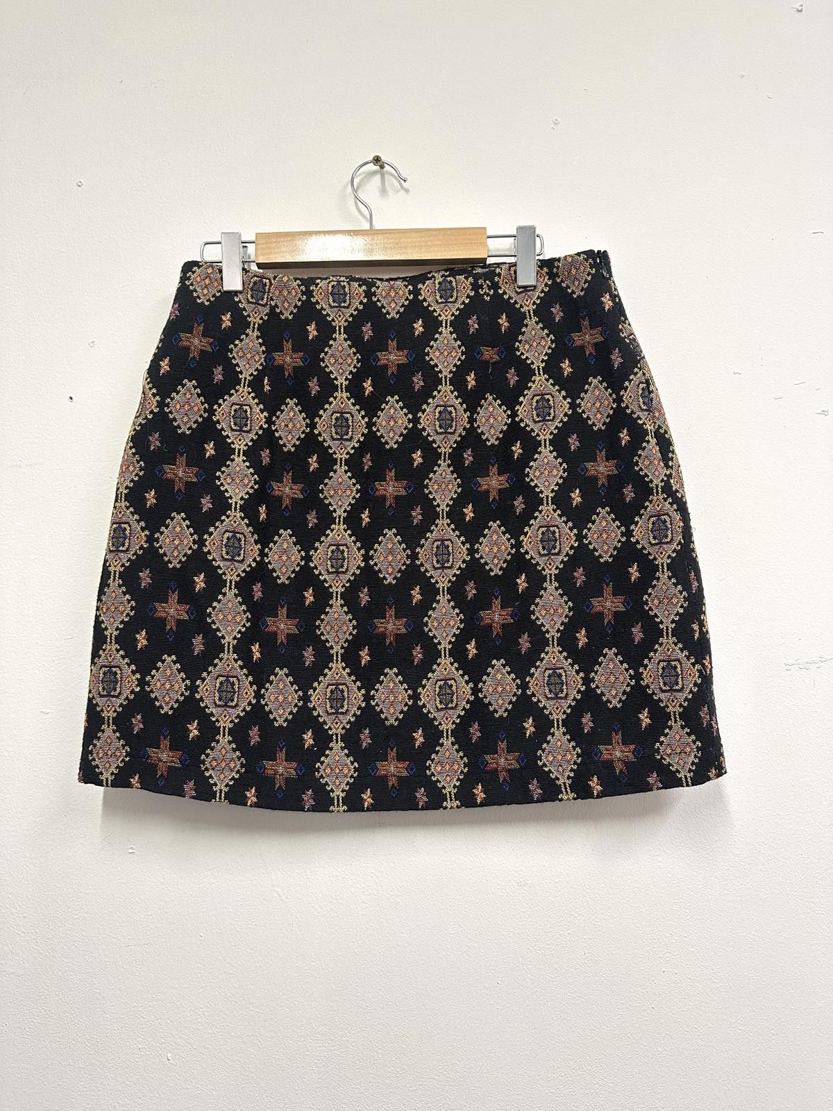 Other Apricot Embroidered Patterned Skirt UK Size 10 Size 28" / US 6 / IT 42 - 1 Thumbnail