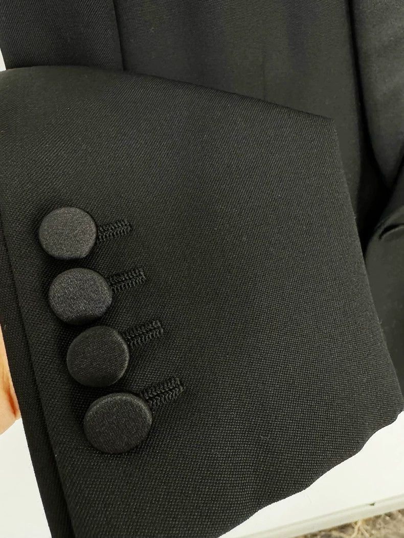 Other saint laurent black wool suit jacket-2507 Size US L / EU 52-54 / 3 - 3 Thumbnail