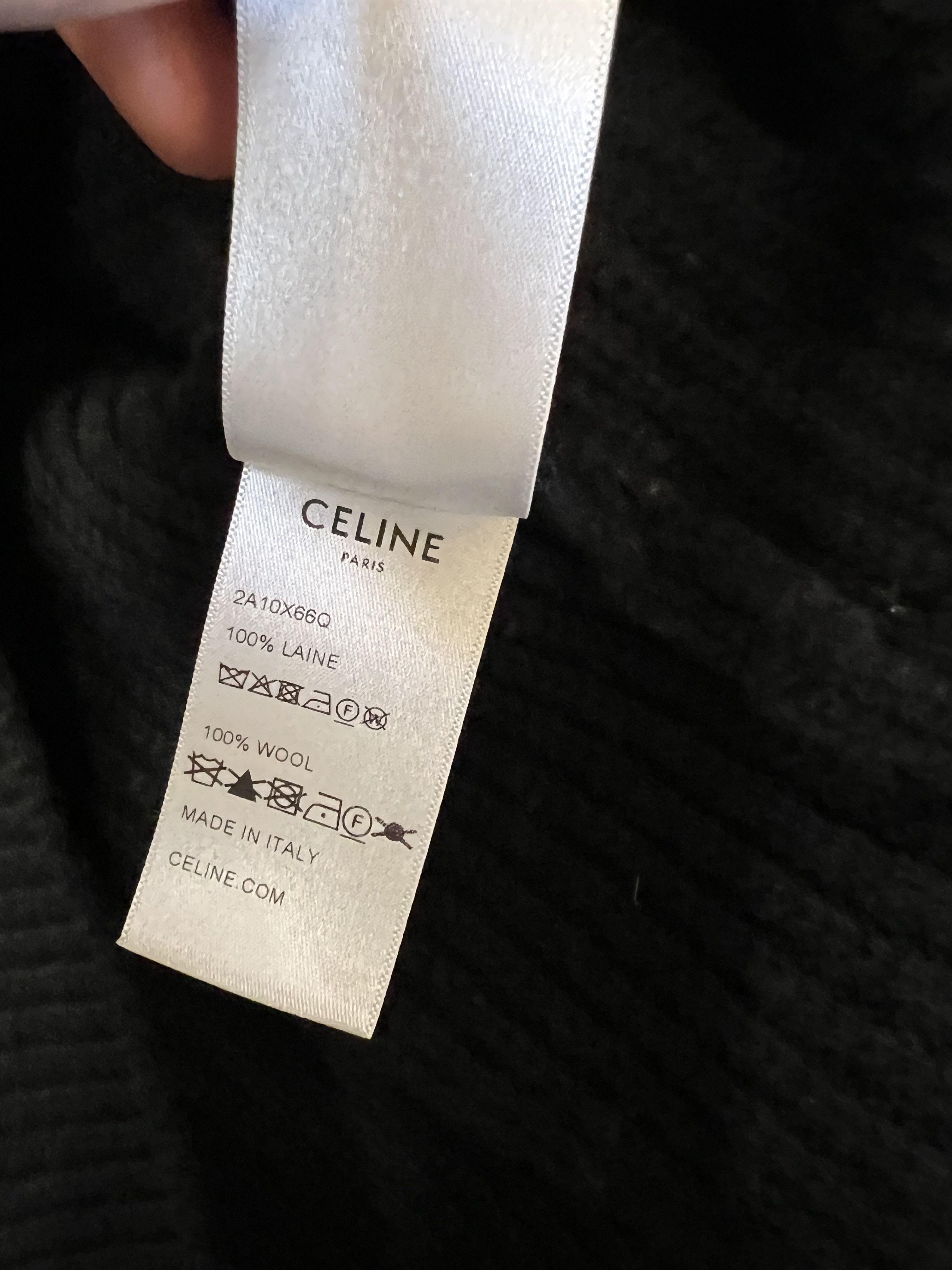 Celine Sequin-Embellished Ribbed Wool Hoodie Size US S / EU 44-46 / 1 - 4 Thumbnail