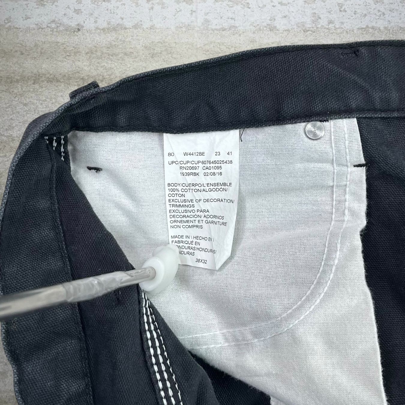 Dickies Vintage 90s Dickies Carpenter Pants 36x32 Baggy Wide Black Size US 36 / EU 52 - 4 Thumbnail