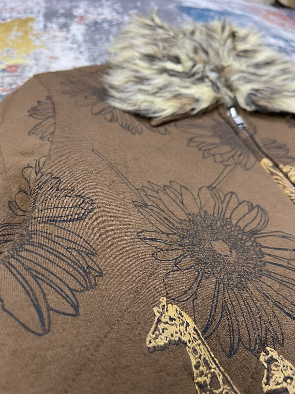 Japanese Brand Hype🔥Scolar Safari Golden Print Fur Jacket Size US S / EU 44-46 / 1 - 8 Thumbnail
