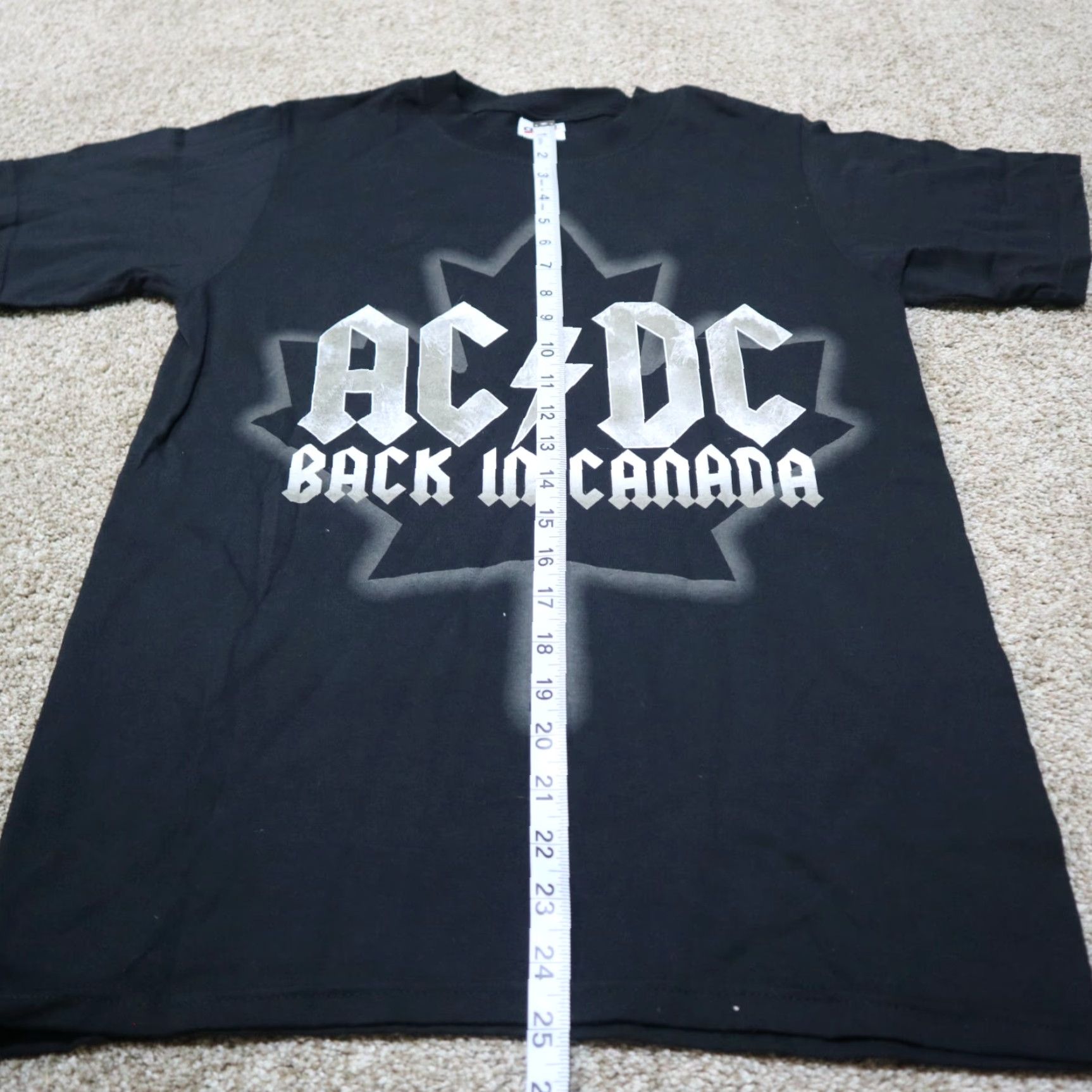 Anvil VINTAGE AC/DC Back In Canada 2009 Tour T-Shirt Concert Black Mens Size S Small Black Size US S / EU 44-46 / 1 - 6 Thumbnail