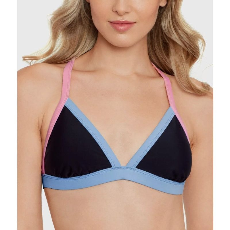 Other SALT + COVE Juniors' X-Back Triangle Bikini Top Black Medium Size M / US 6-8 / IT 42-44 - 1 Thumbnail