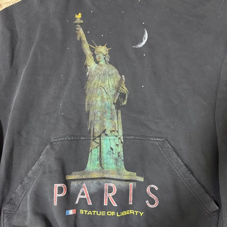 Balenciaga Balenciaga 24 FW Statue of Liberty Sabotage Hoodie 2503