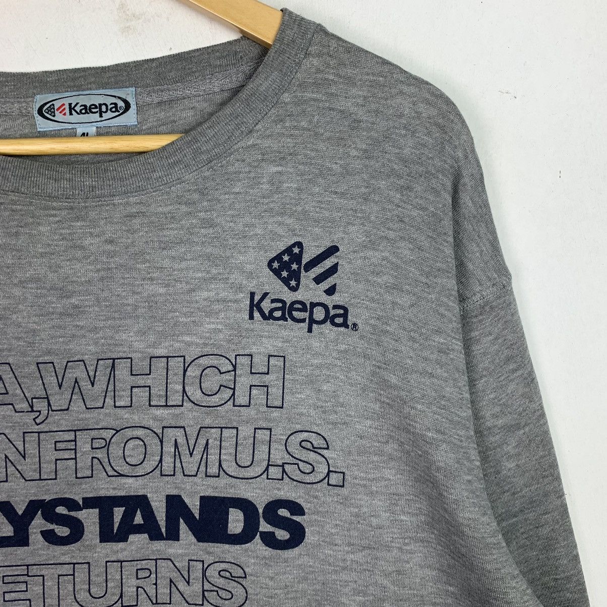 Japanese Brand × Kappa × Vintage Vintage Kaepa Oversized Sweatshirt Size US XXL / EU 58 / 5 - 3 Thumbnail