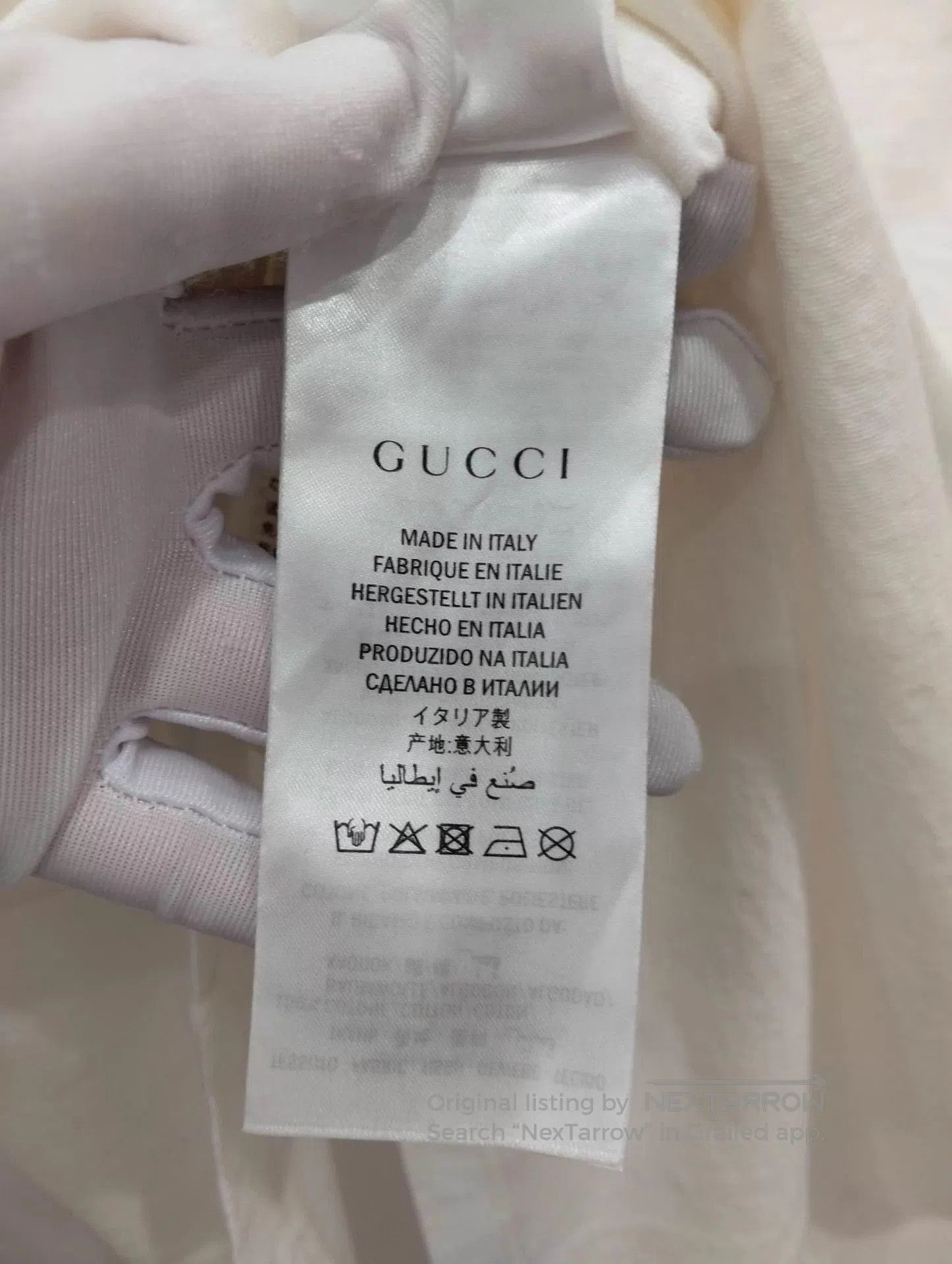 Gucci White Short Sleeve Logo Print T. Size US XS / EU 42 / 0 - 5 Thumbnail