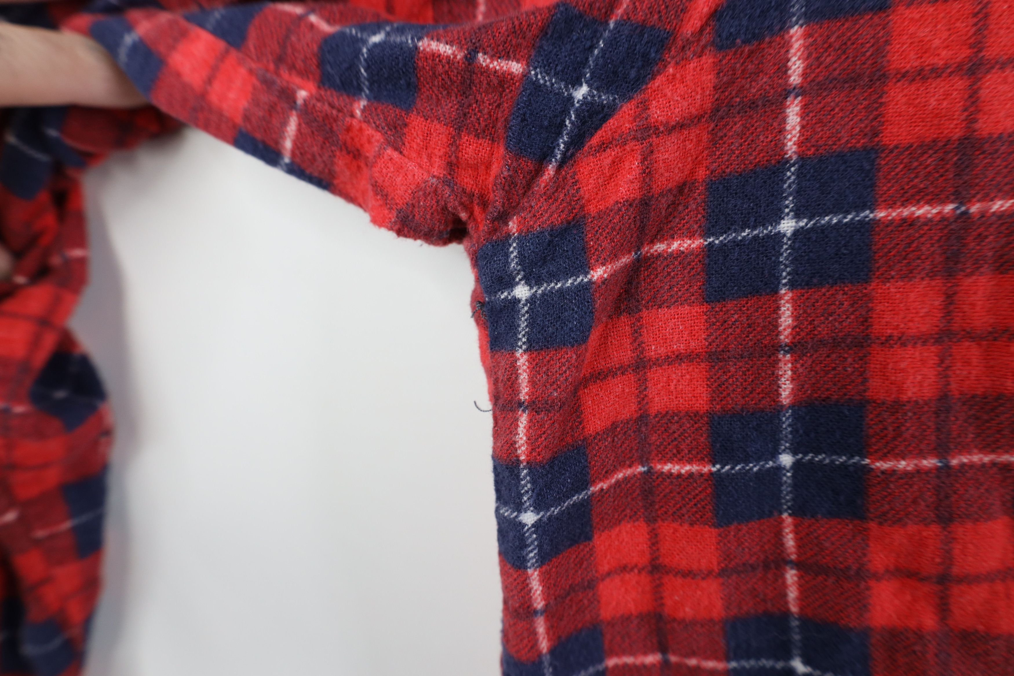 Vintage Vintage 70s Streetwear Collared Button Shirt Red Plaid Size US XL / EU 56 / 4 - 7 Thumbnail