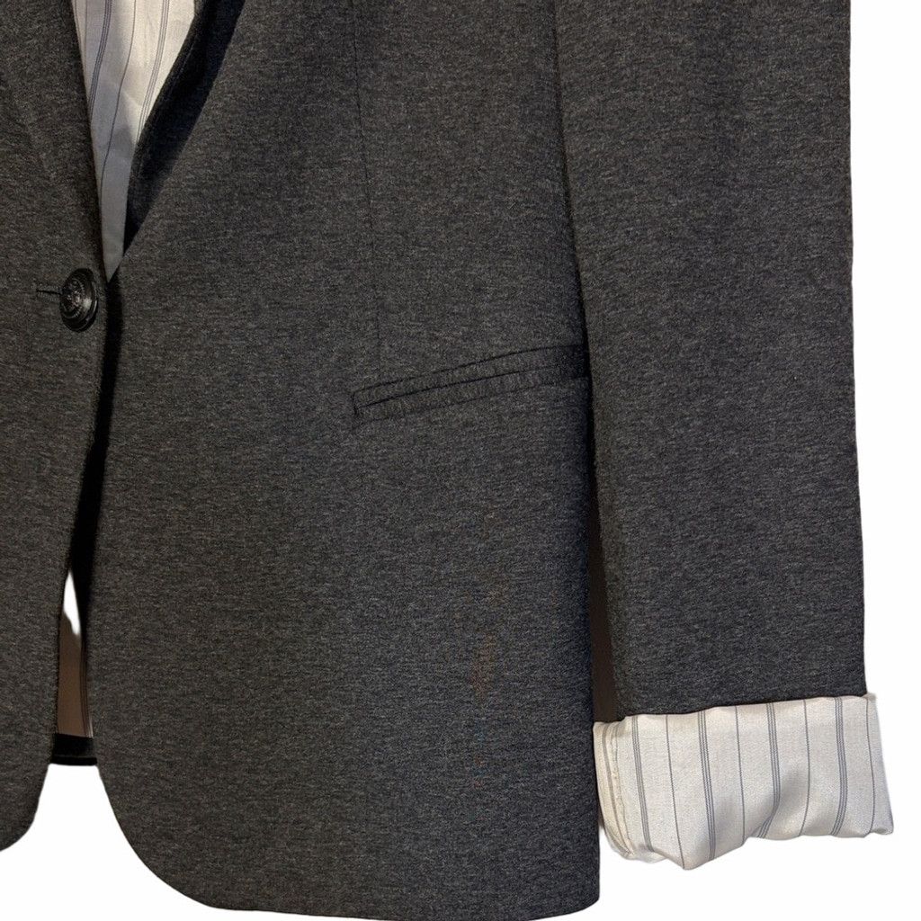 Zara Printed Cuff Blazer EUC Sz M