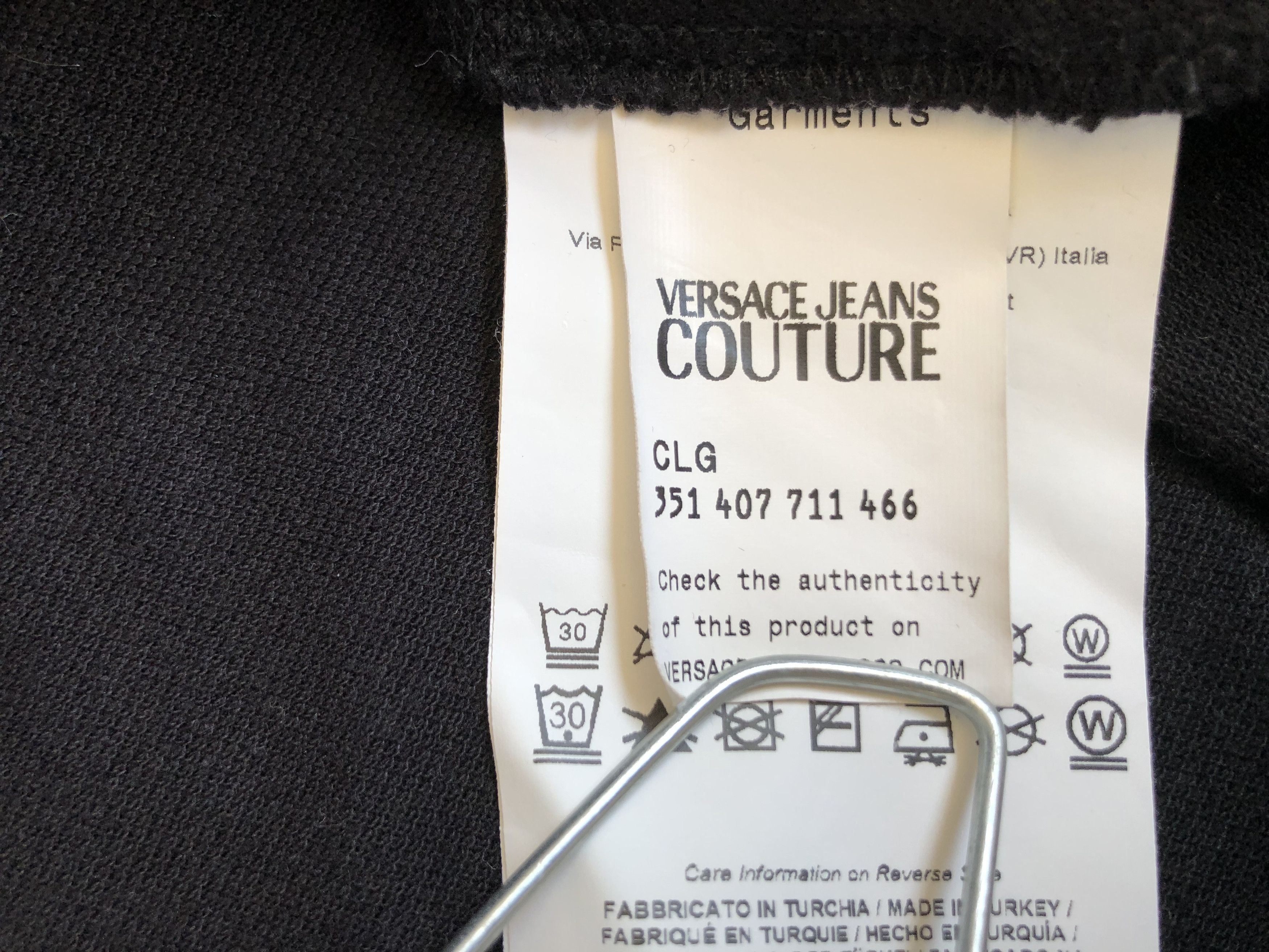 Versace Jeans Couture Versace Jeans Couture Black Polo T-Shirt Cotton Size US S / EU 44-46 / 1 - 17 Thumbnail