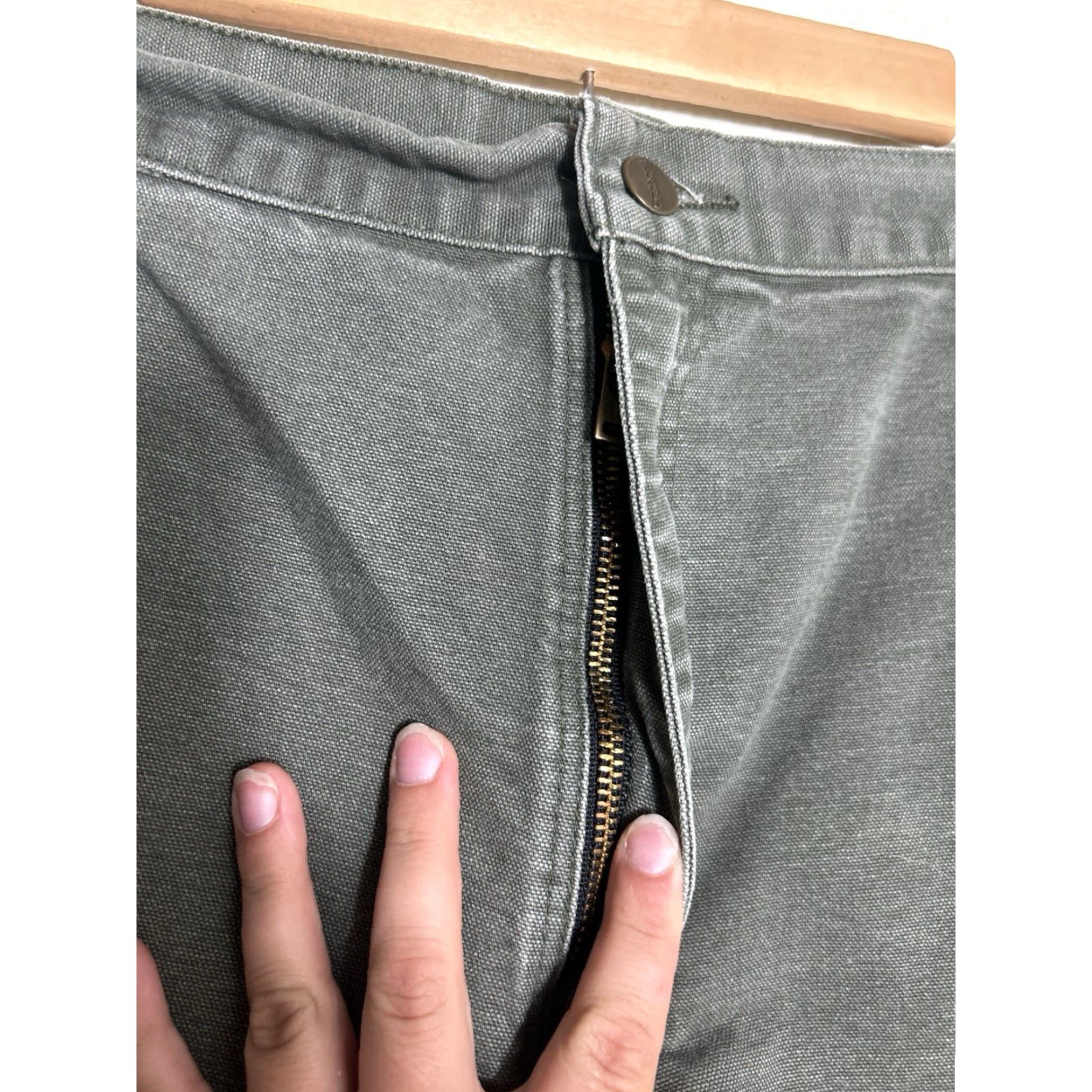 Carhartt VINTAGE Carhartt Canvas Carpenter Shorts Mens 40 Green Y2K 2006 B25 Thrashed Size US 40 / EU 56 - 6 Thumbnail