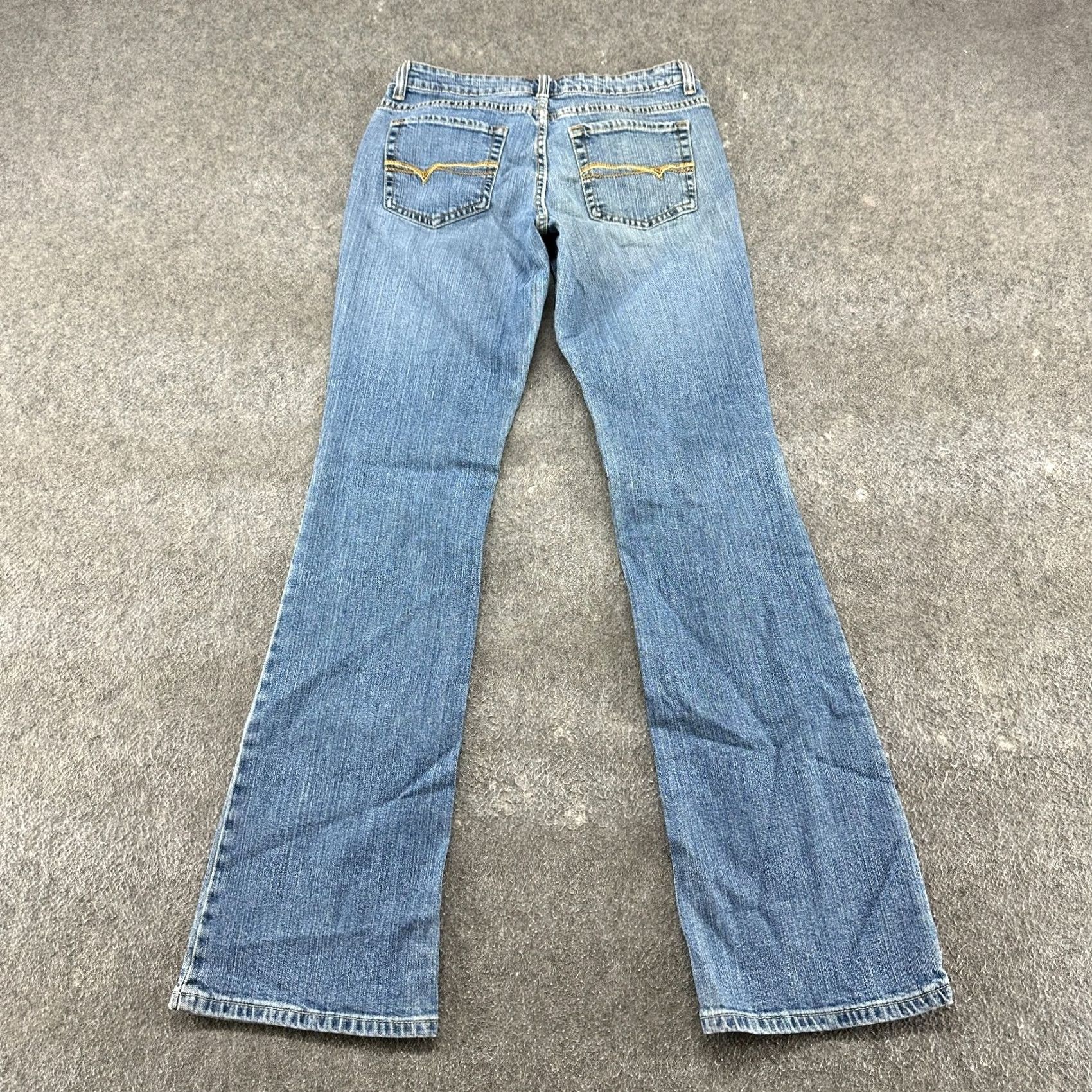 Vintage VINTAGE No Boundaries NOBO Jeans Juniors 7 Blue Bootcut Flare Light Low Rise Y2K Womens Jeans 5-Pocket Inseam 33in Size 28" / US 6 / IT 42 - 4 Thumbnail