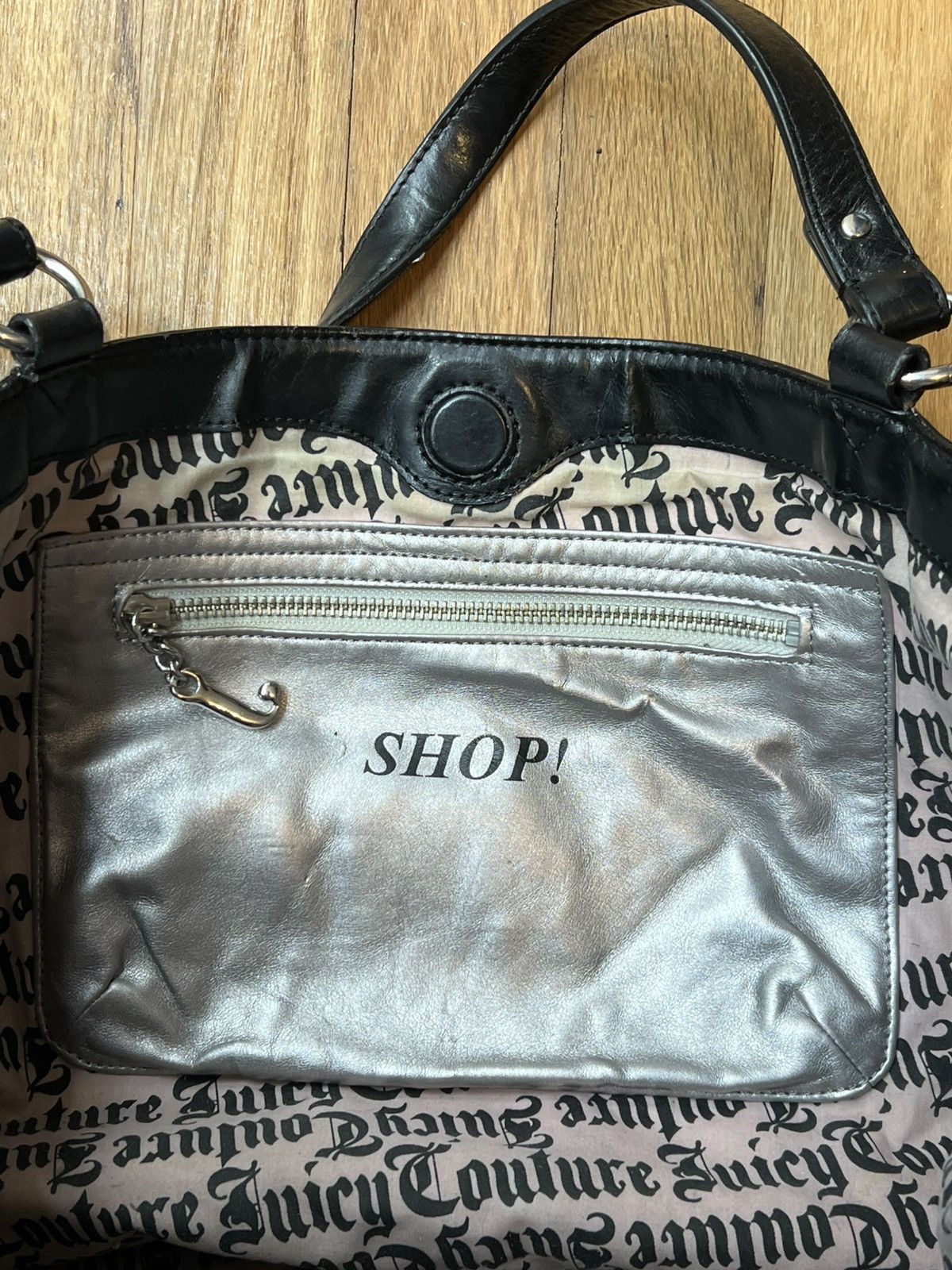 Juicy Couture Juicy Couture Rare Vintage Brown Velour Crown Tote Handbag Size ONE SIZE - 4 Thumbnail