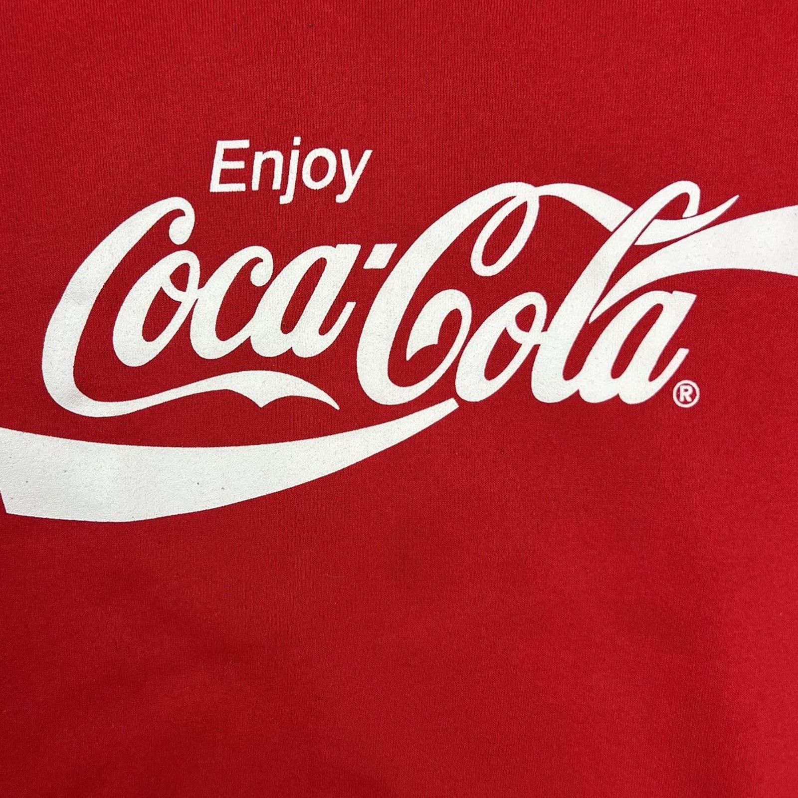 Coca Cola × Vintage Vintage Coca Cola Sweatshirt Spell Out Graphic 90s Crew Size US M / EU 48-50 / 2 - 2 Thumbnail