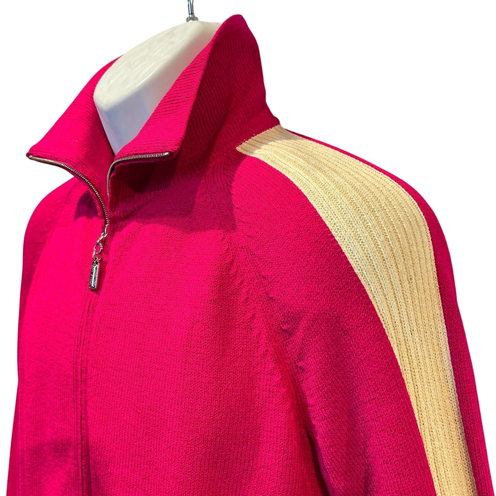 St. John St. John Sport Track Jacket with Sleeve Stripe Size M Size M / US 6-8 / IT 42-44 - 3 Thumbnail