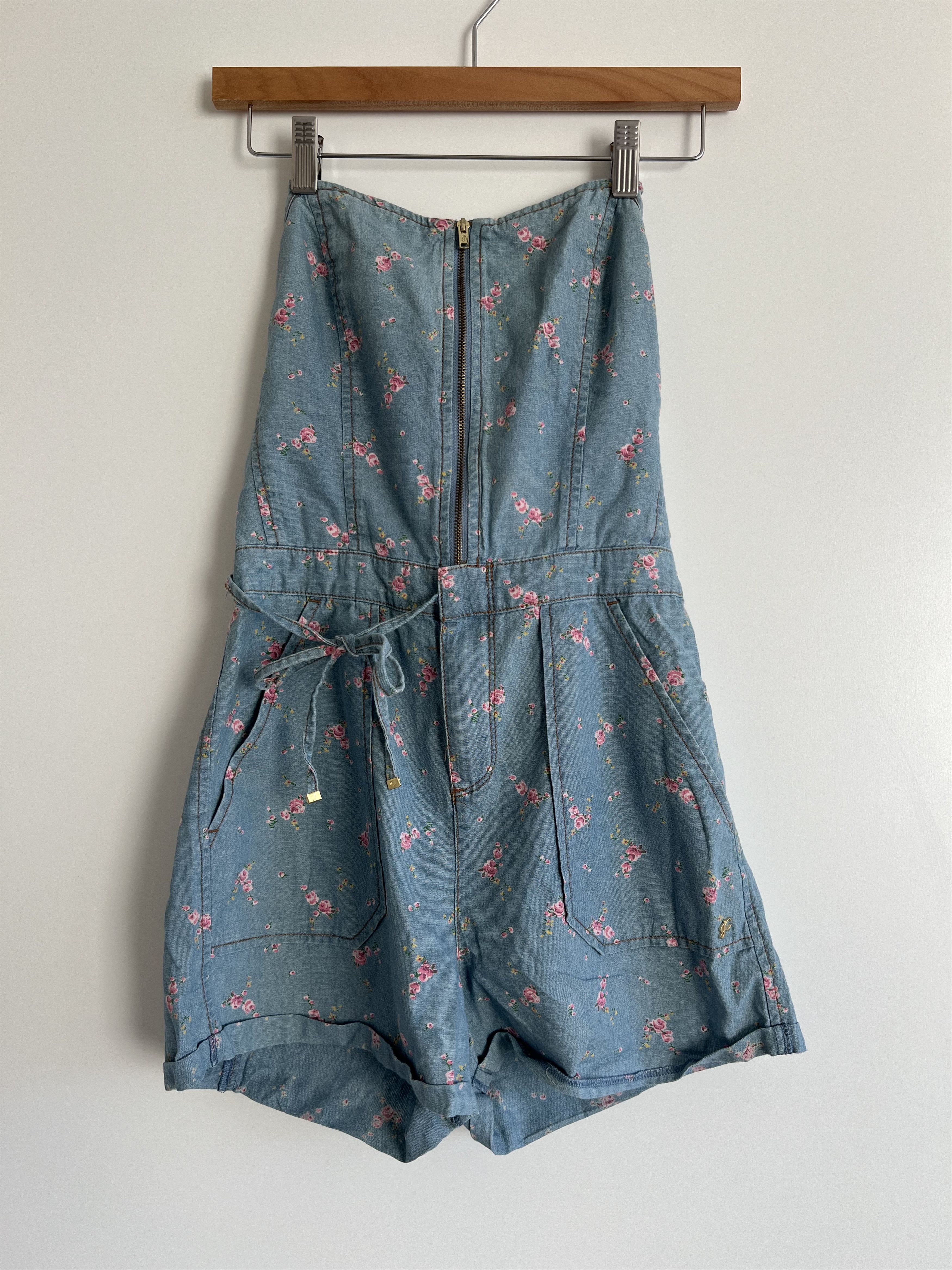 Juicy Couture Juicy Couture Floral Halter Romper - Size 2 (fits like 0) Size XS / US 0-2 / IT 36-38 - 6 Thumbnail