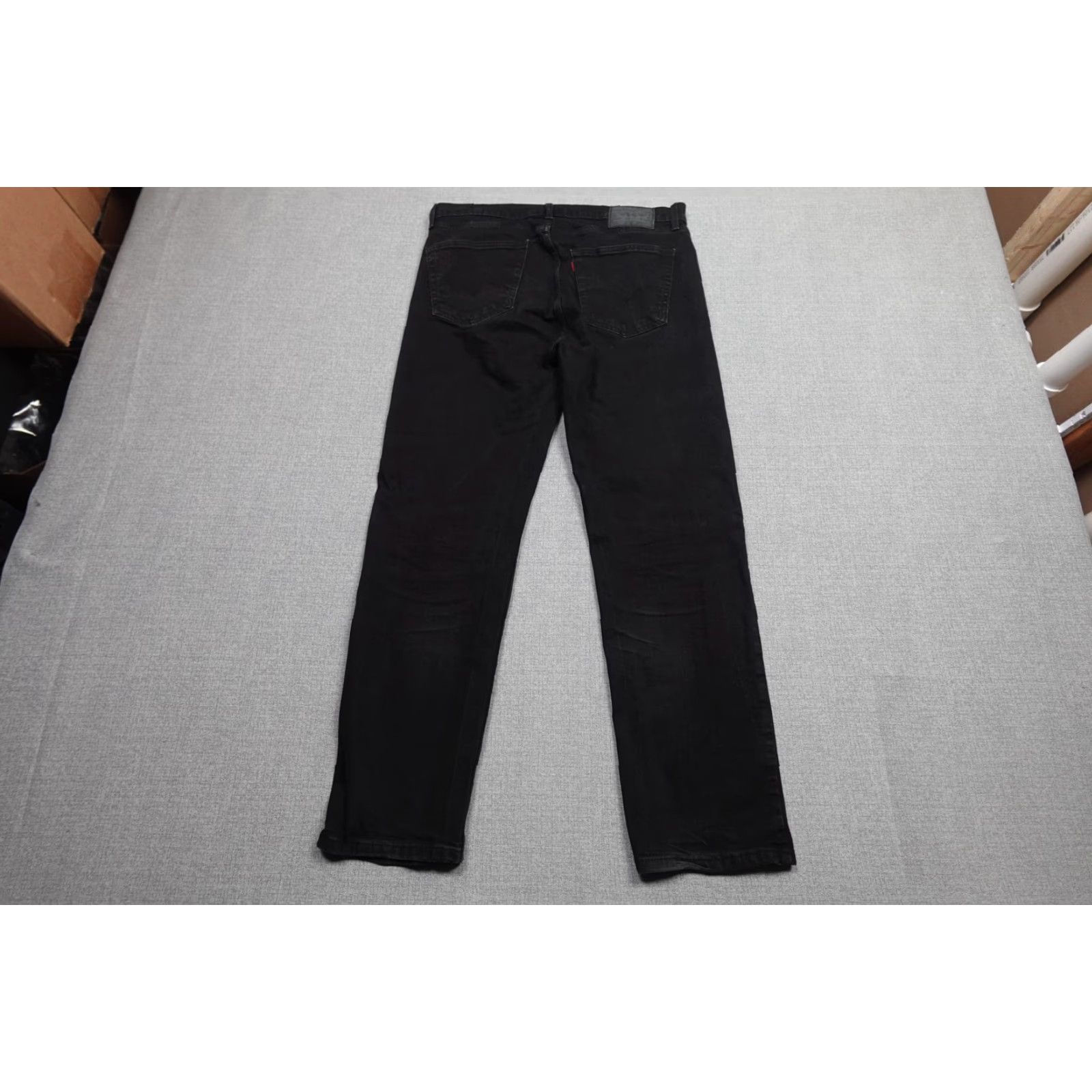 Levi's Levi's 505 Straight Jeans Mens 36x32 Black Denim Stretch Pants Western Size US 36 / EU 52 - 4 Thumbnail