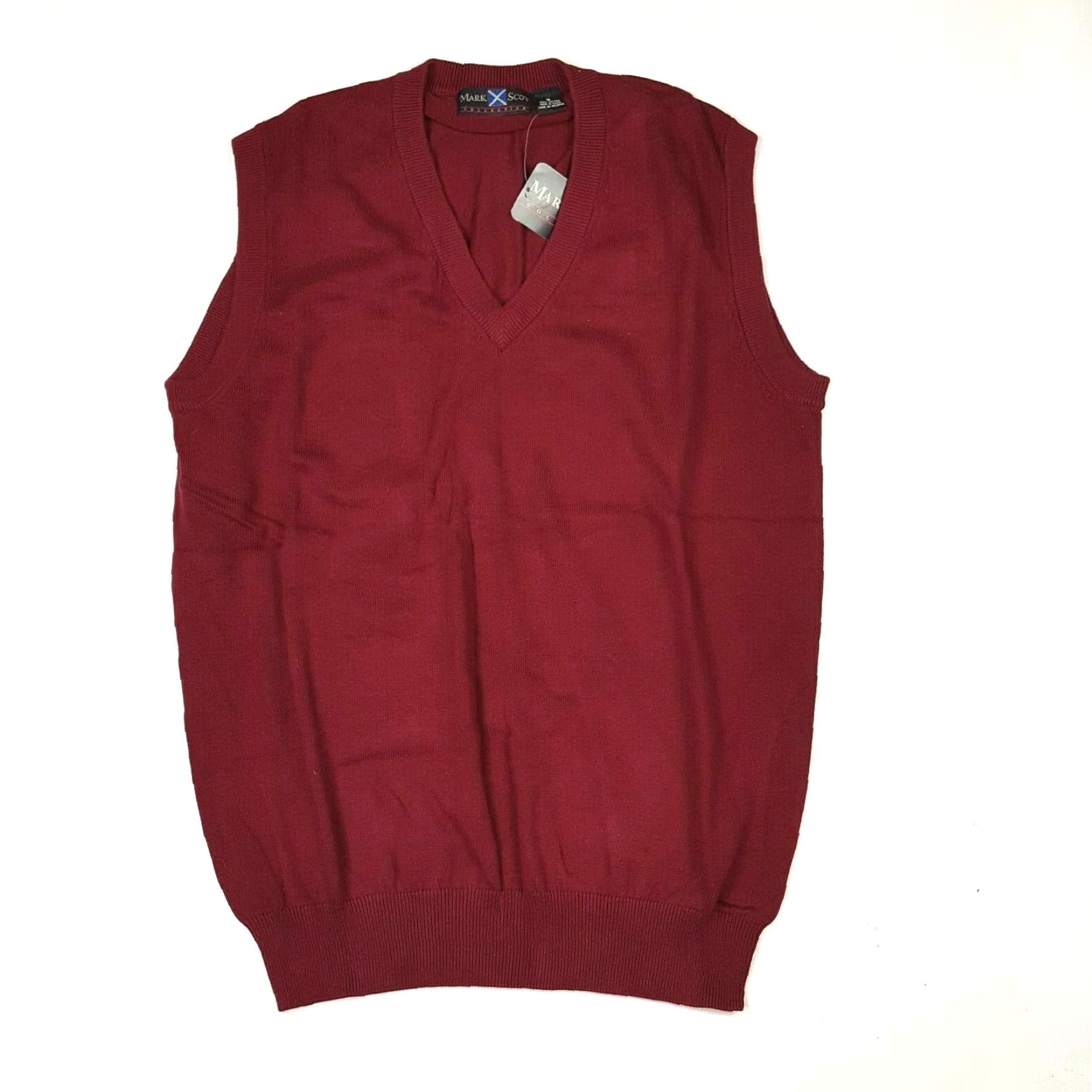 Vintage VINTAGE Tommy Armour Maroon Sweater Vest Shirt Men M Golf Knit Pullover V-Neck Sleeveless Regular Fit Cotton 90s Preppy Sports Vintage Size US M / EU 48-50 / 2 - 2 Thumbnail