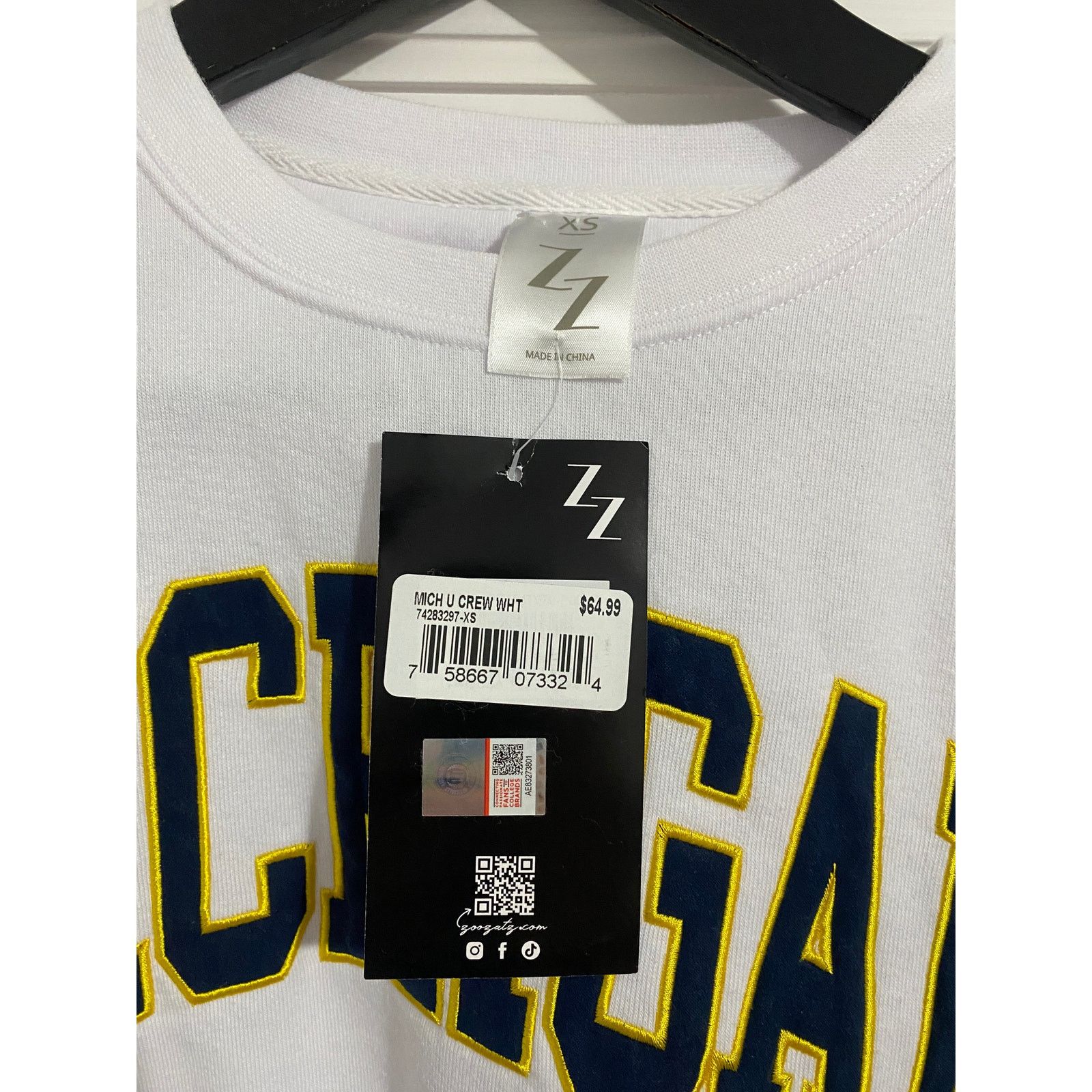 NCAA NWT University of Michigan Wolverines Sweatshirt Size XS Size US XS / EU 42 / 0 - 4 Thumbnail