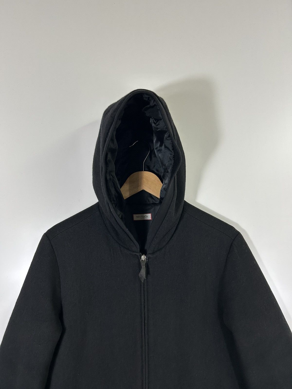 MAX&Co. Max & Co by Max Mara Wool Hoodie Zipper Long Jacket Size XS / US 0-2 / IT 36-38 - 4 Thumbnail