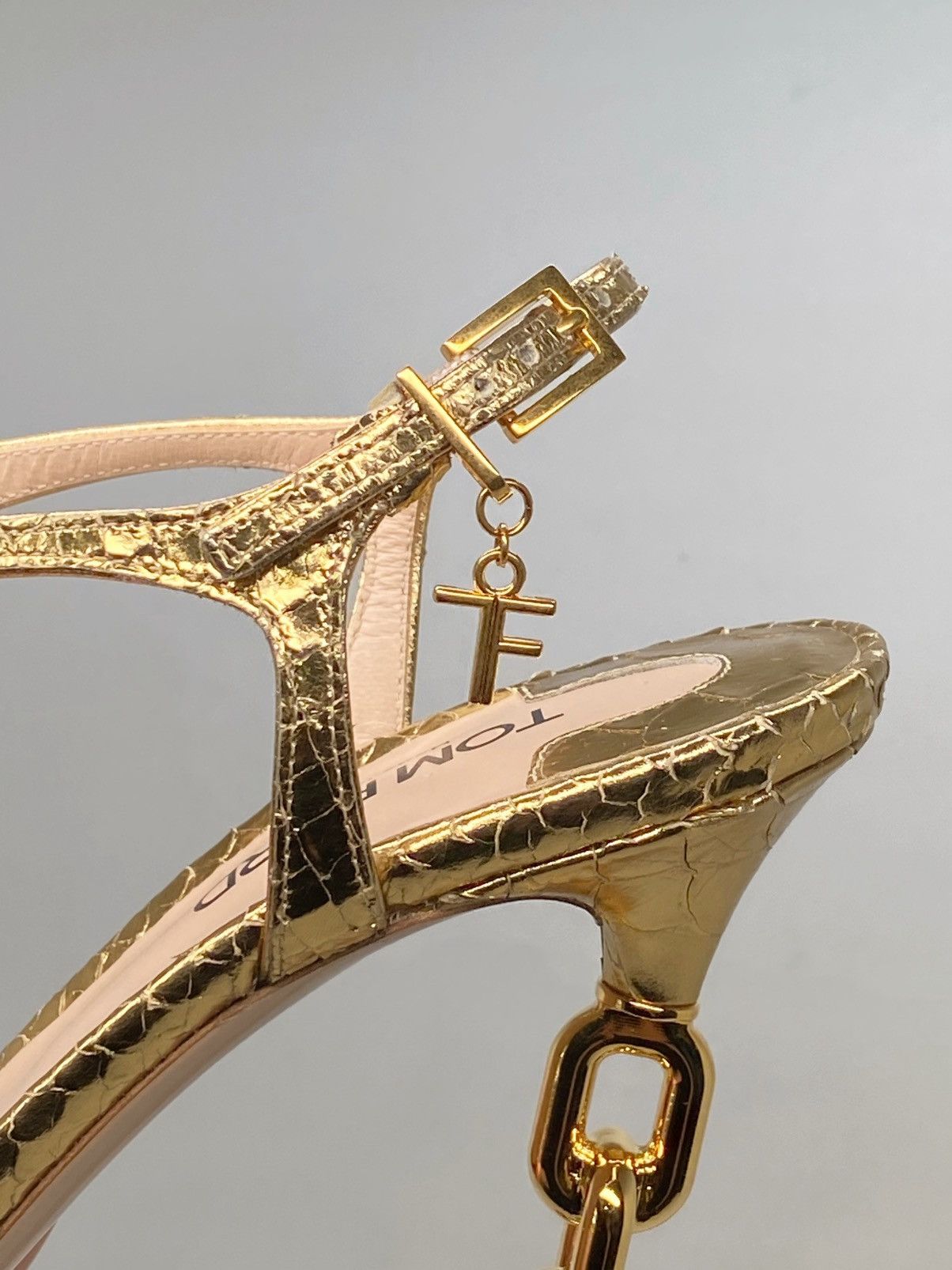 Tom Ford Tom Ford Stamped Python Galaxy 105mm Sandal size 37.5 Size US 7.5 / IT 37.5 - 9 Thumbnail